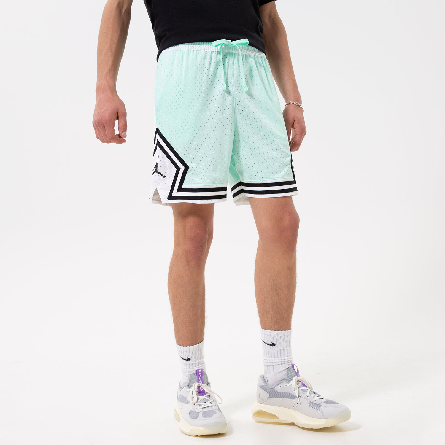 Krótkie spodenki, szorty męskie JORDAN SZORTY DH9075-379 turkusowy