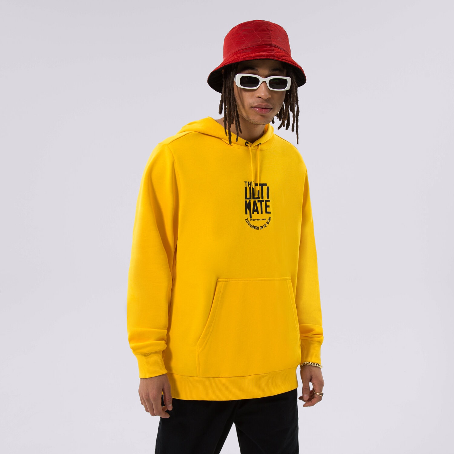 Bluza męska PUMA BLUZA Z KAPTUREM PUMA PL GRAPHIC HOODIE 534833-02 ŻÓŁTY