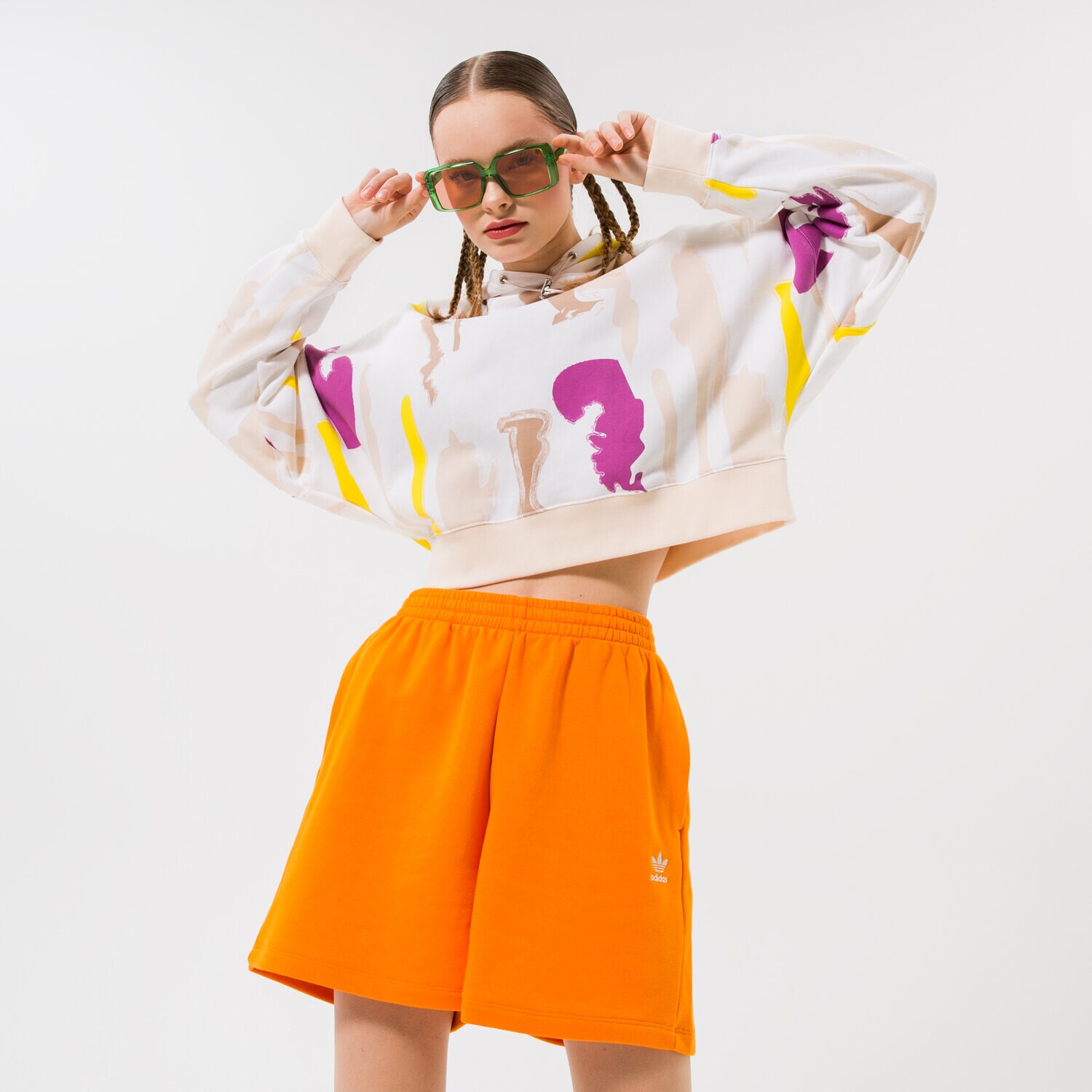 Bluza damska ADIDAS BLUZA Z KAPTUREM HOODIE HM2623 MULTICOLOR