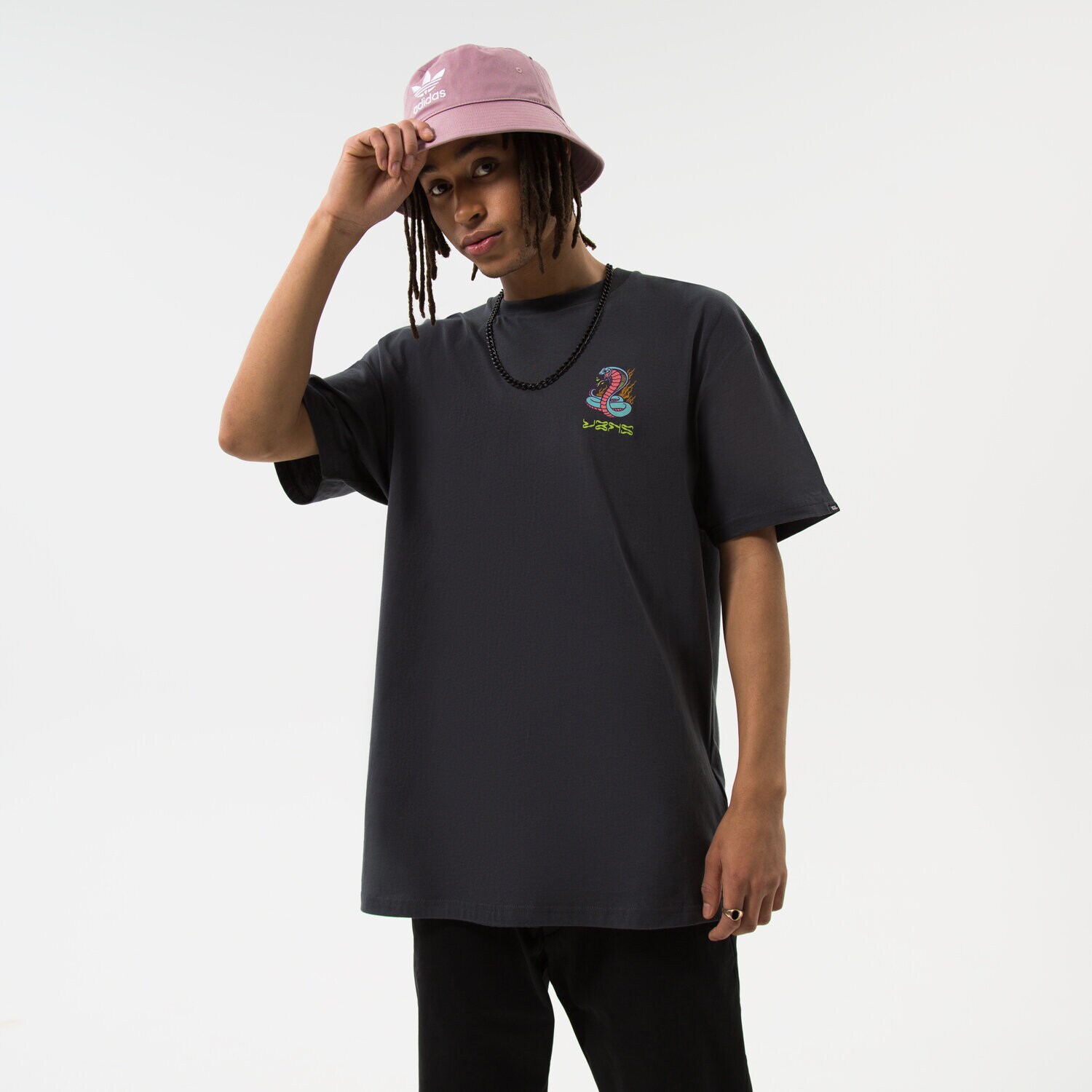 Koszulka, t-shirt sportowy męski VANS T-SHIRT WEIRD DREAMS VN0A7TMI1O71 SZARY