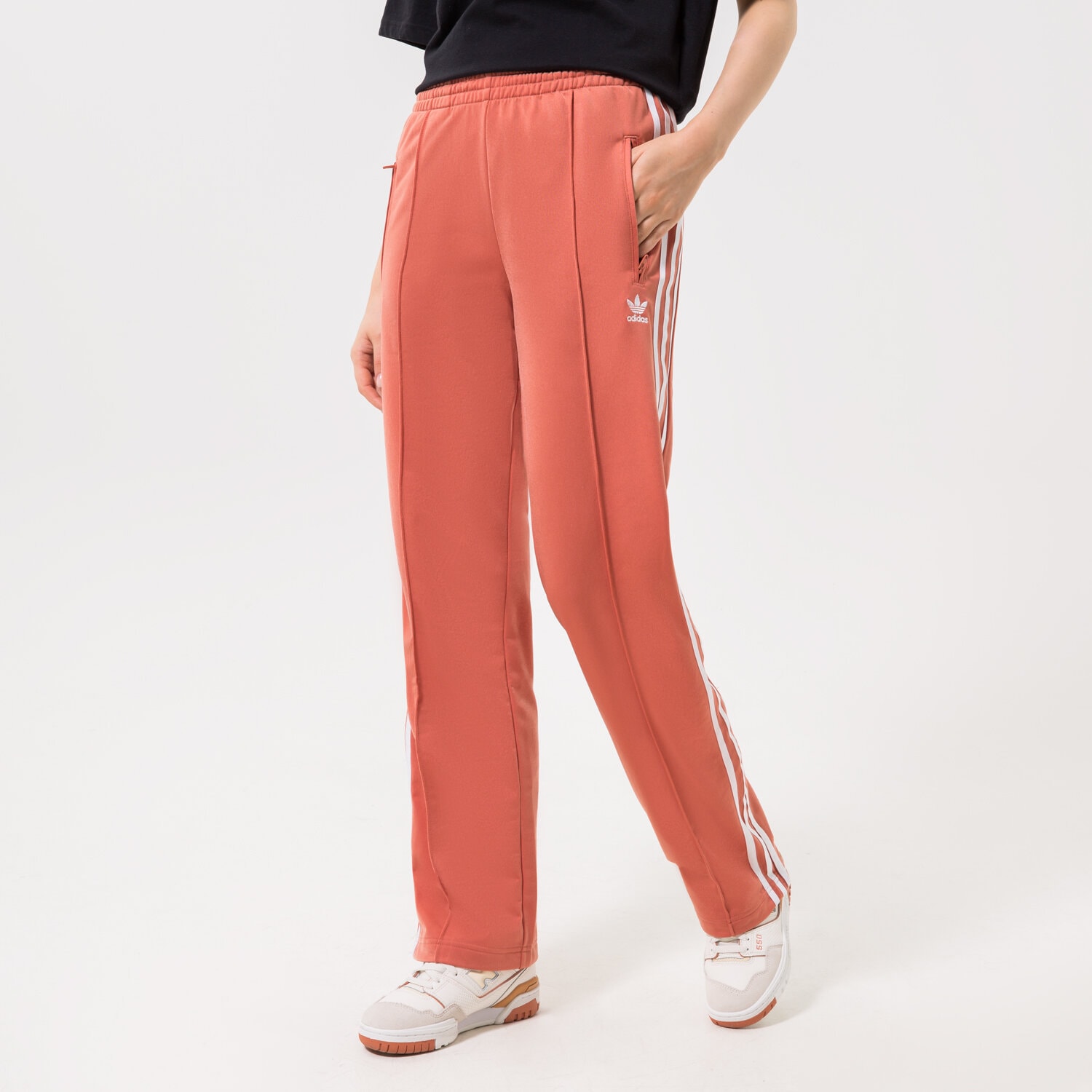 Spodnie sportowe damskie ADIDAS SPODNIE FIREBIRD TP PB HN5898 BRĄZOWY