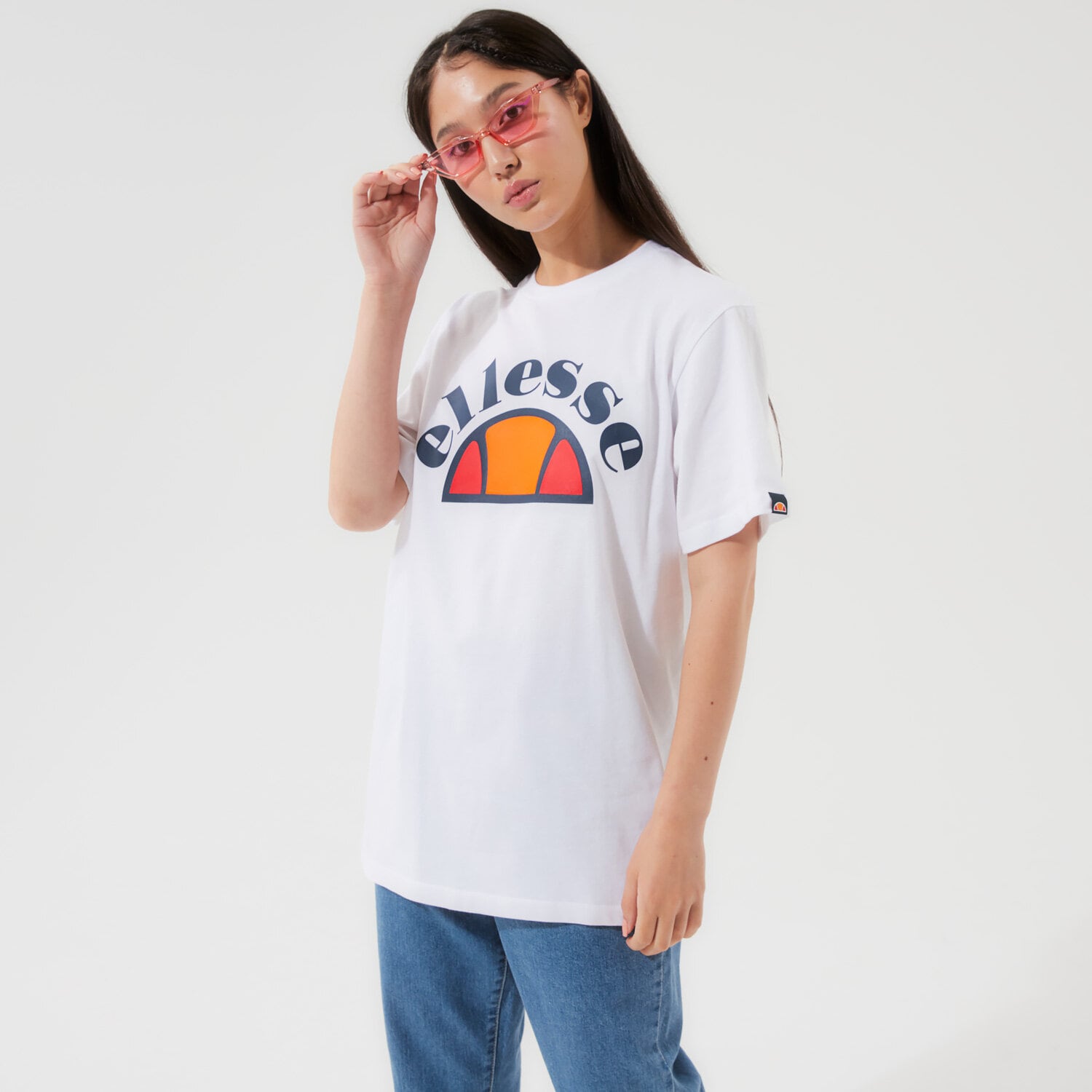 Koszulka, t-shirt damski ELLESSE T-SHIRT CINETTA WHT WHT SMG13518908 BIAŁY