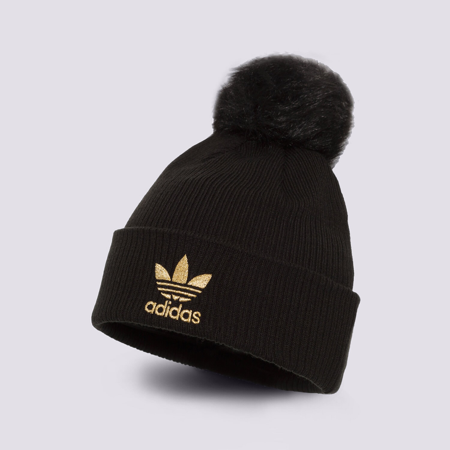 Czapka zimowa dla dzieci ADIDAS CZAPKA W FUR POM BEANI H35531 CZARNY