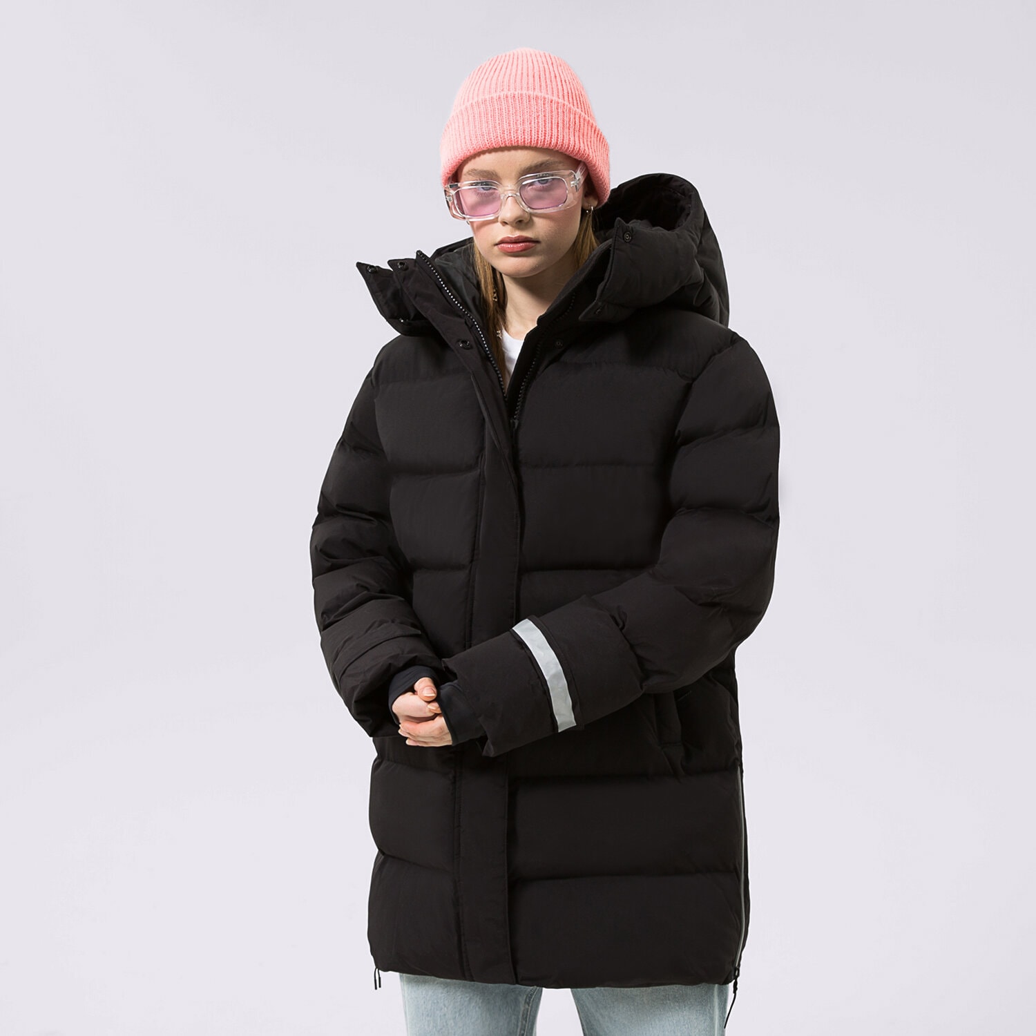 Kurtka zimowa damska HELLY HANSEN KURTKA ZIMOWA W ASPIRE PUFFY PARKA 53515990 CZARNY