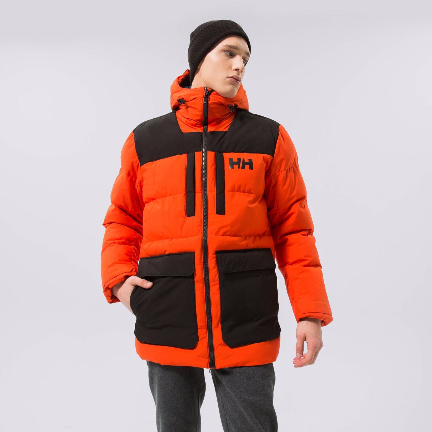 Kurtka zimowa męska HELLY HANSEN KURTKA ZIMOWA PATROL PARKA 53873300 CZARNY