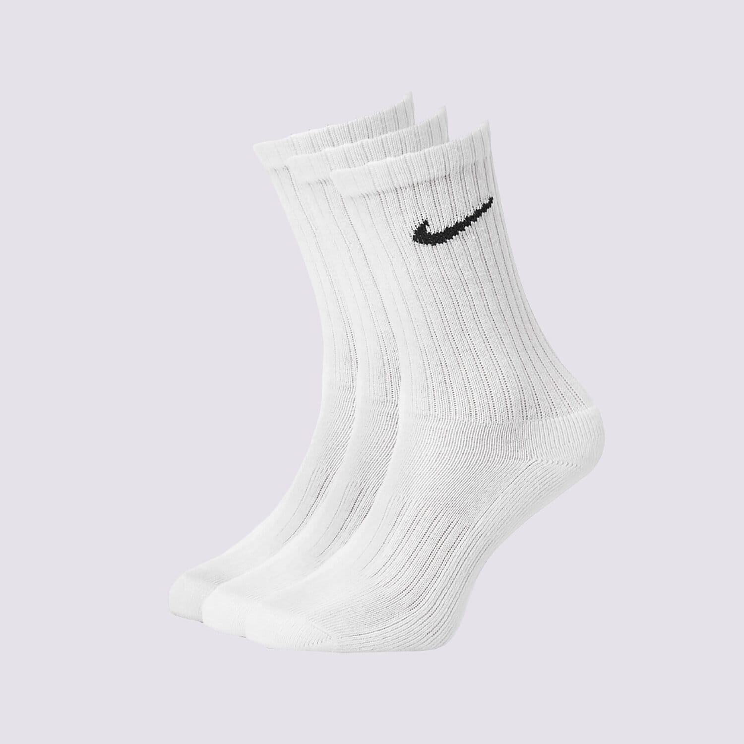 Skarpetki sportowe damskie NIKE SKARPETY 3PPK VALUE COTTON CREW SX4508-101 BIAŁY