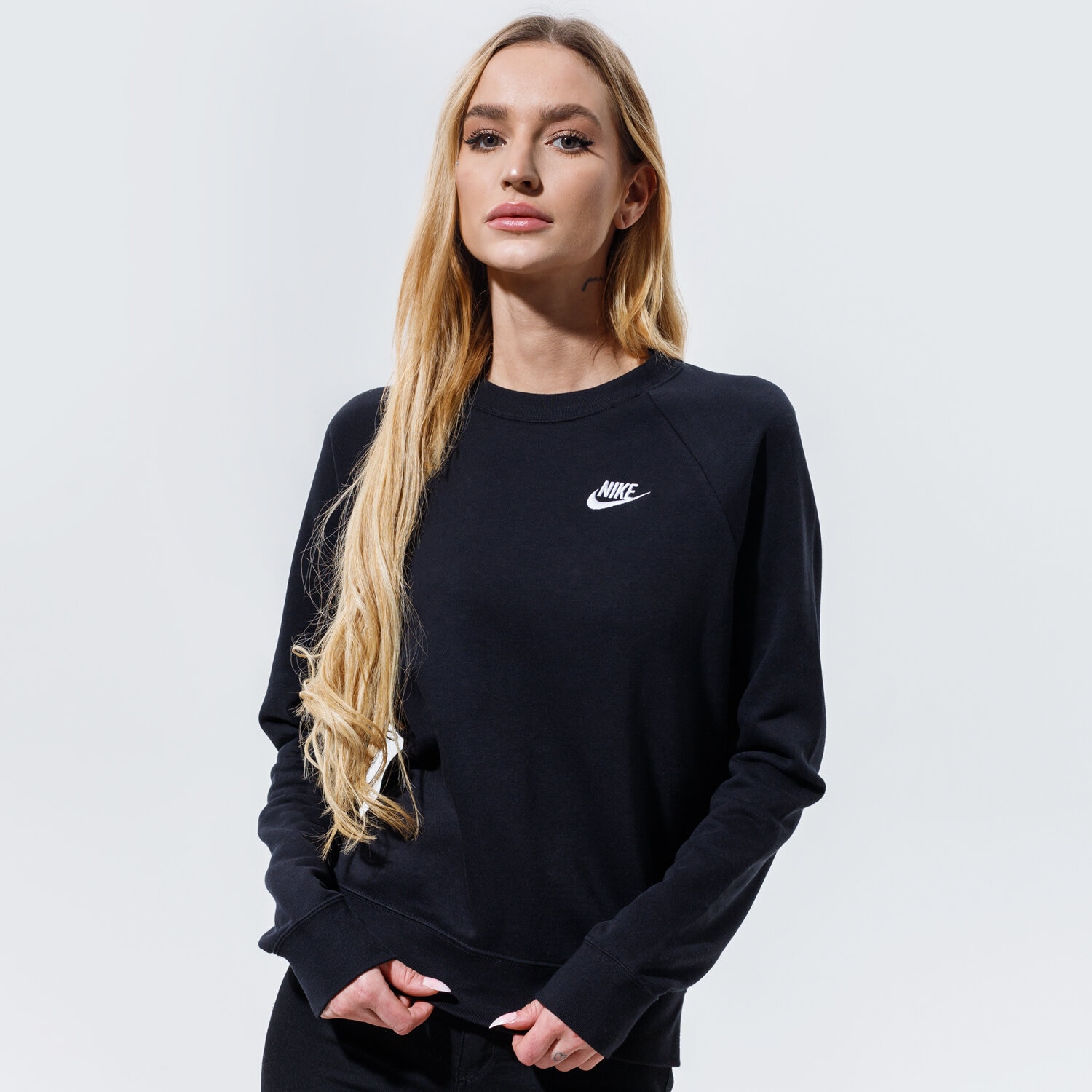 Bluza damska NIKE BLUZA W NSW ESSNTL FLC BV4110-010 CZARNY