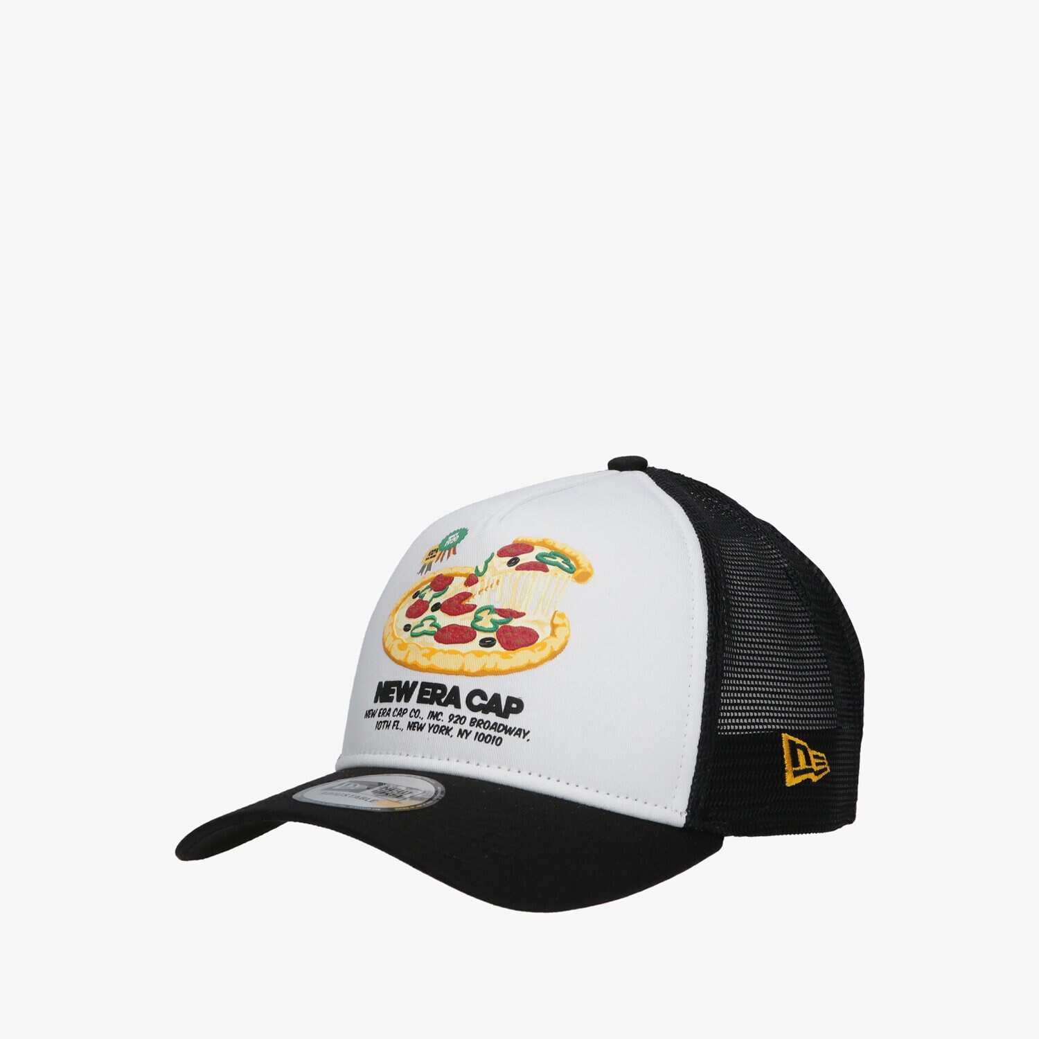 Czapka z daszkiem męska NEW ERA CZAPKA FOOD PACK TRUCKER BLK NEW ERA WHIBLK 60240347 BIAŁY