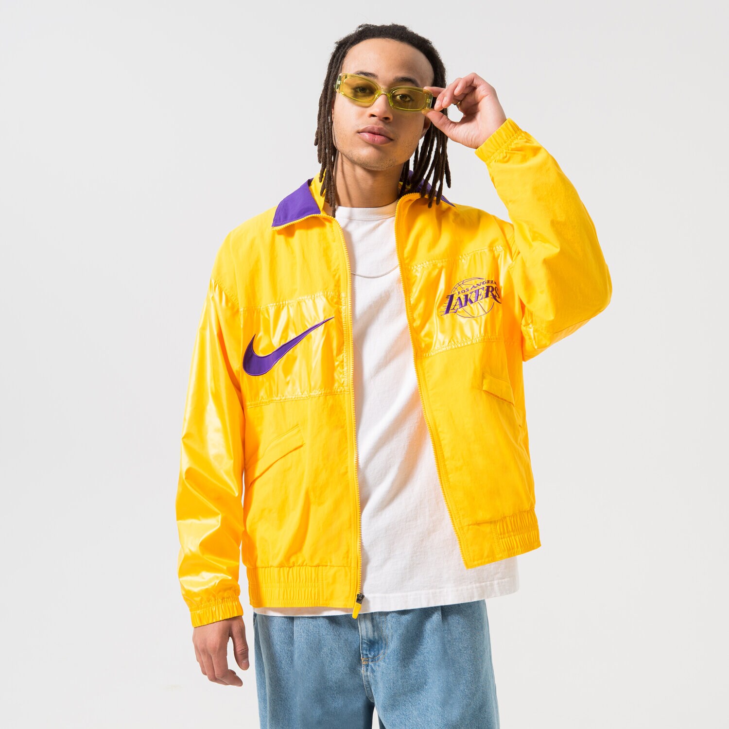 Kurtka wiosenna / jesienna męska NIKE KURTKA PRZEJŚCIOWA LAL M NK LTWT JKT CTS GX NBA DR9190-728 ŻÓŁTY
