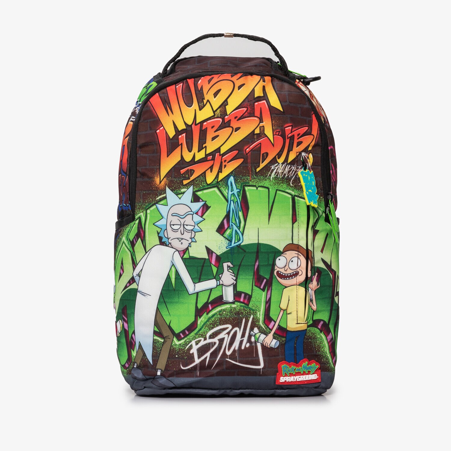 Plecak damski sportowy SPRAYGROUND PLECAK RICK AND MORTY GRAFFITI DLXR 910B4090NSZ MULTICOLOR