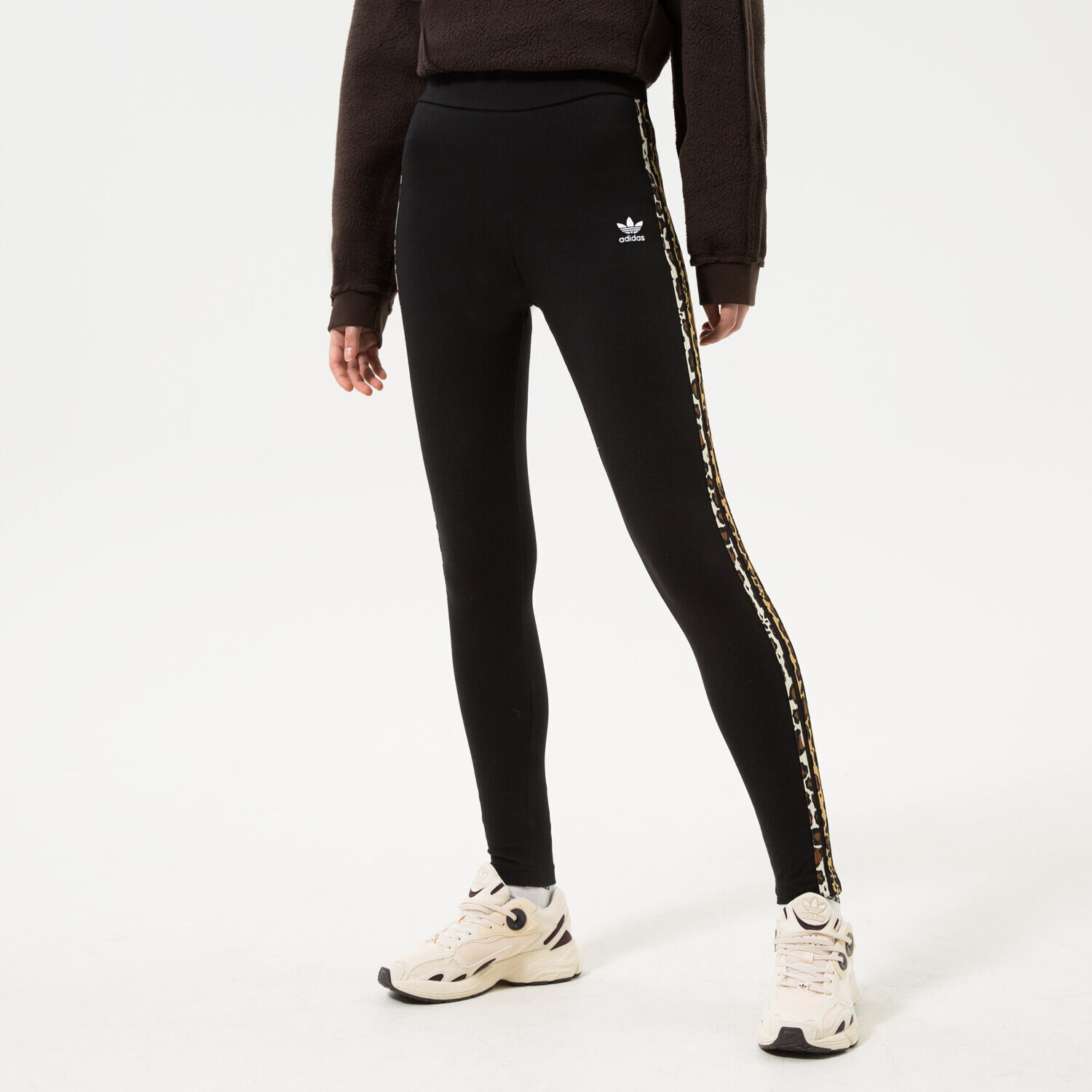 Spodnie sportowe damskie ADIDAS LEGGINGS 3 STRIPES TIGHT HB4767 CZARNY