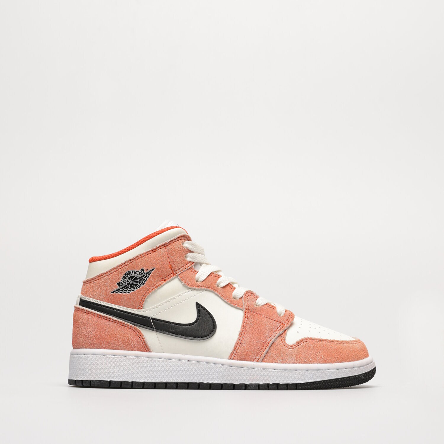 Buty sneakersy dla dzieci AIR JORDAN 1 MID SE DV1336-800 POMARAŃCZOWY