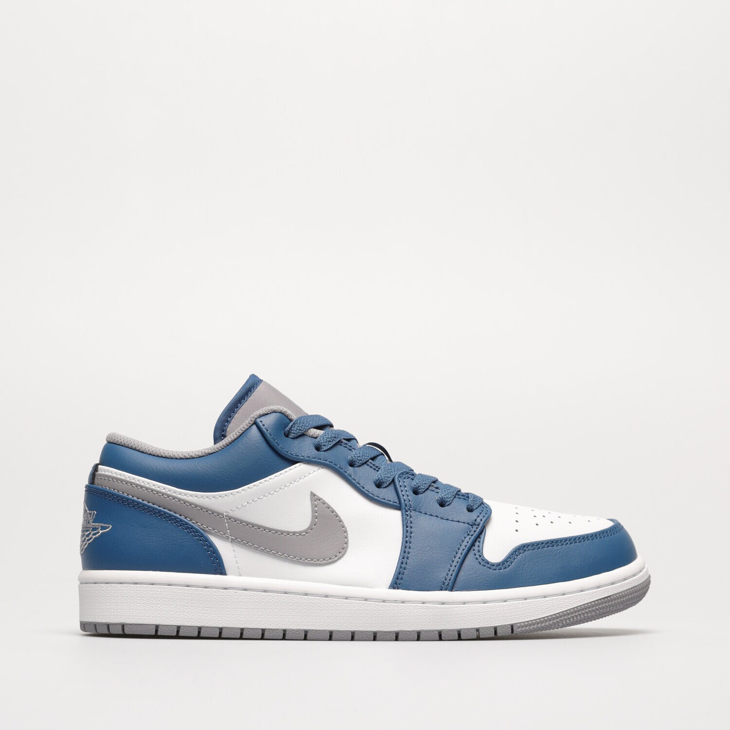 Buty sneakersy męskie AIR JORDAN 1 LOW  553558-412 BIAŁY