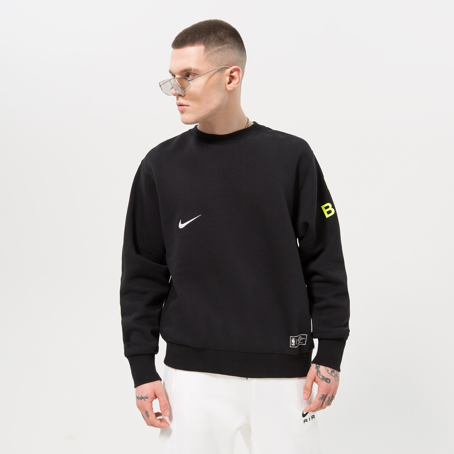 Bluza męska NIKE BLUZA N31 M NK CREW FLC CTS 23 NBA DR9124-010 CZARNY