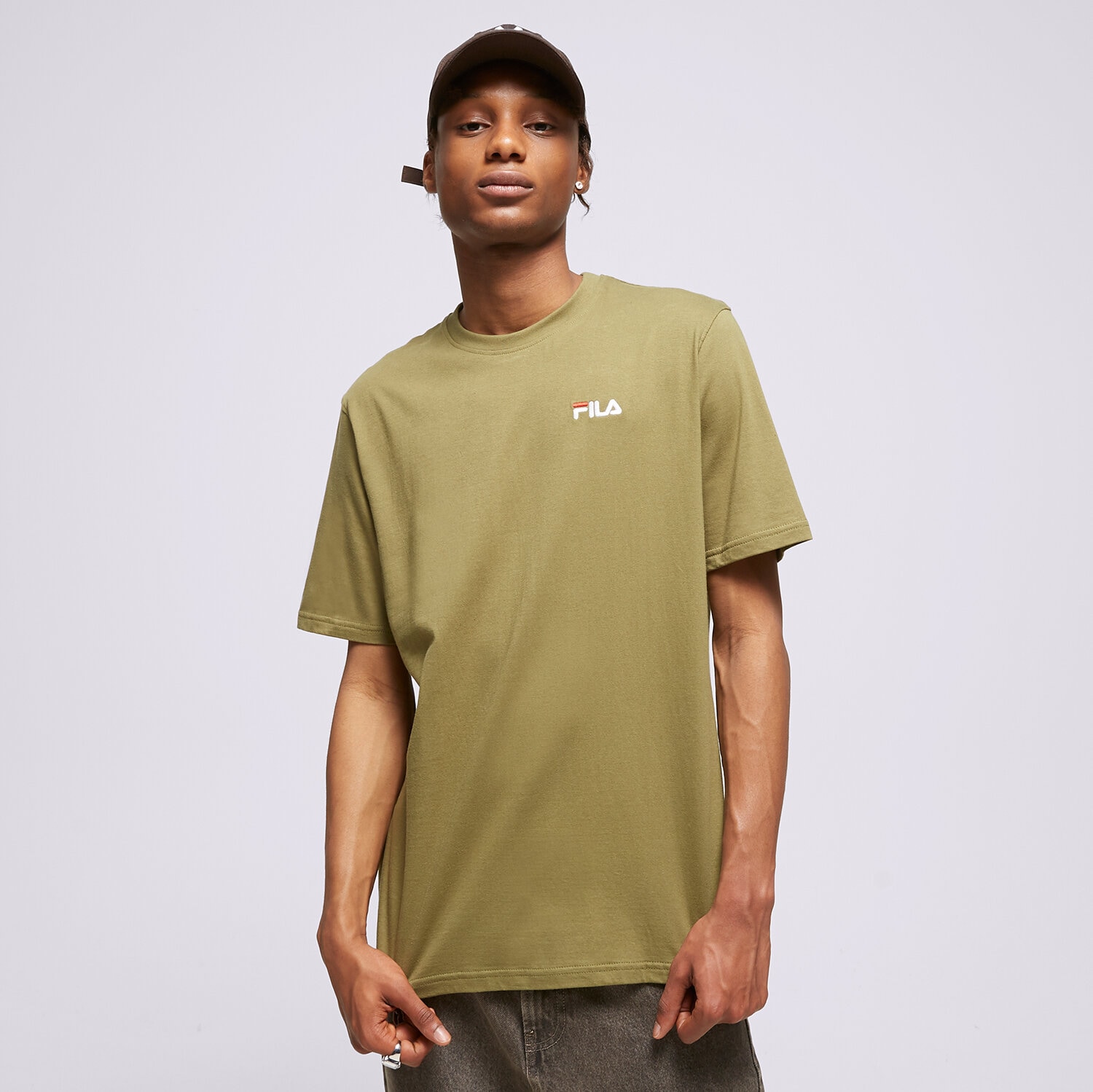 Koszulka, t-shirt sportowy męski FILA T-SHIRT DRINGO SS23SPM229527 ZIELONY