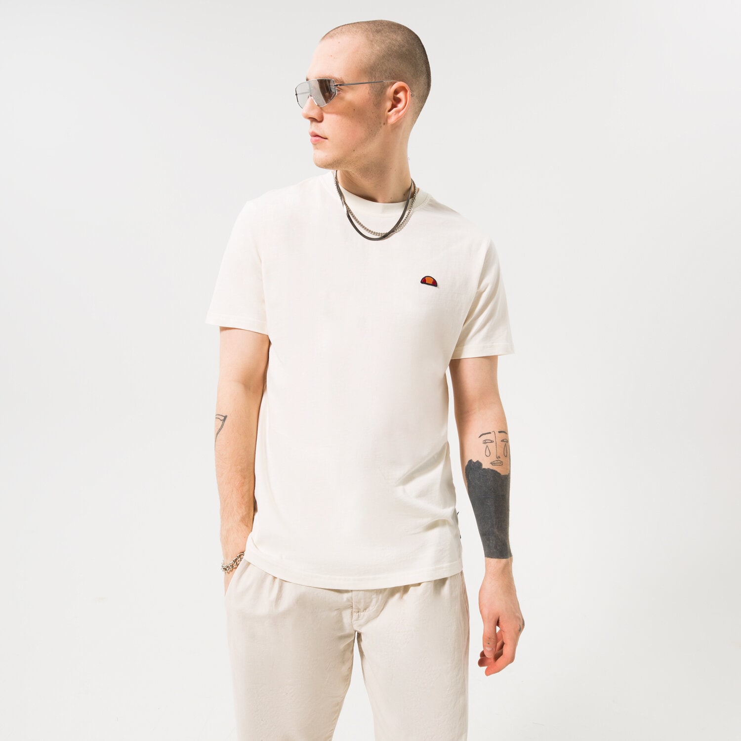 Koszulka, t-shirt sportowy męski ELLESSE T-SHIRT AZZINA OFF WHITE