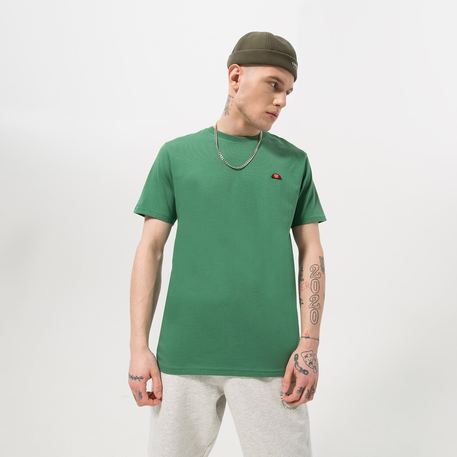 Koszulka, t-shirt sportowy męski ELLESSE T-SHIRT AZZINA GREEN