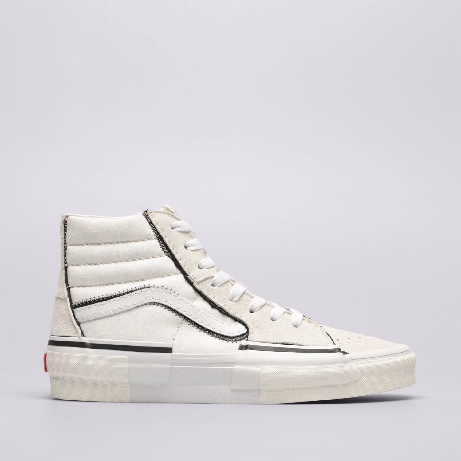 Buty sneakersy męskie VANS SK8-HI RECONSTRUCT VN0005UKQJM1 BIAŁY