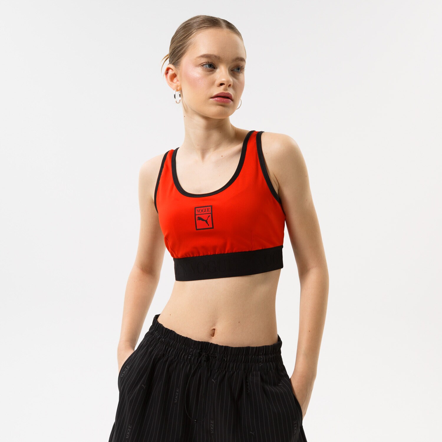 Koszulka, t-shirt damski PUMA BRA TOP PUMA X VOGUE BRA TOP 534688-95 CZERWONY