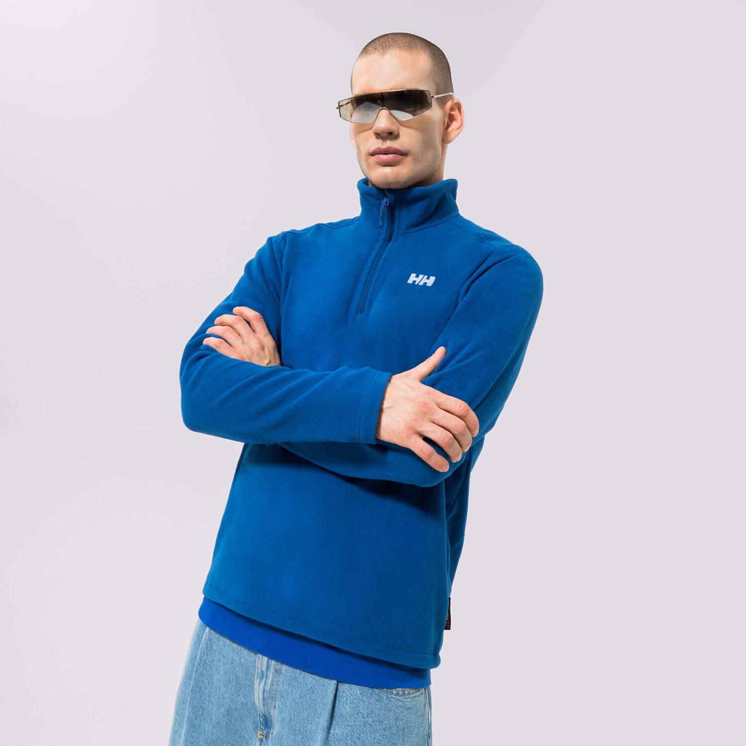 Bluza męska HELLY HANSEN BLUZA DAYBREAKER 1/2 ZIP FLEECE 50844606 GRANATOWY