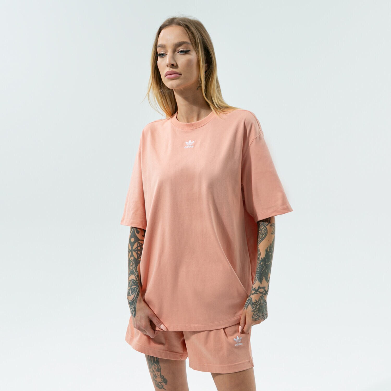 Koszulka, t-shirt damski ADIDAS T-SHIRT H06647 RÓŻOWY