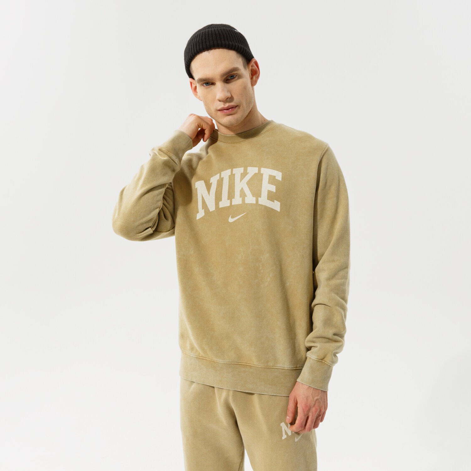 Bluza męska NIKE BLUZA M NSW ARCH FLC CREW FT DC0722-297 KHAKI