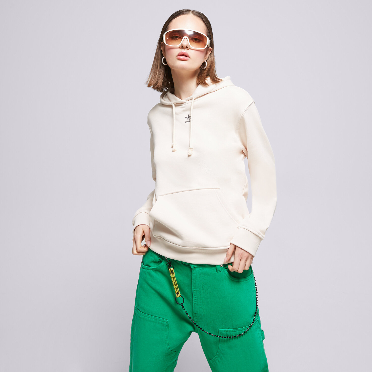 Bluza damska ADIDAS BLUZA Z KAPTUREM IA6426 BIAŁY