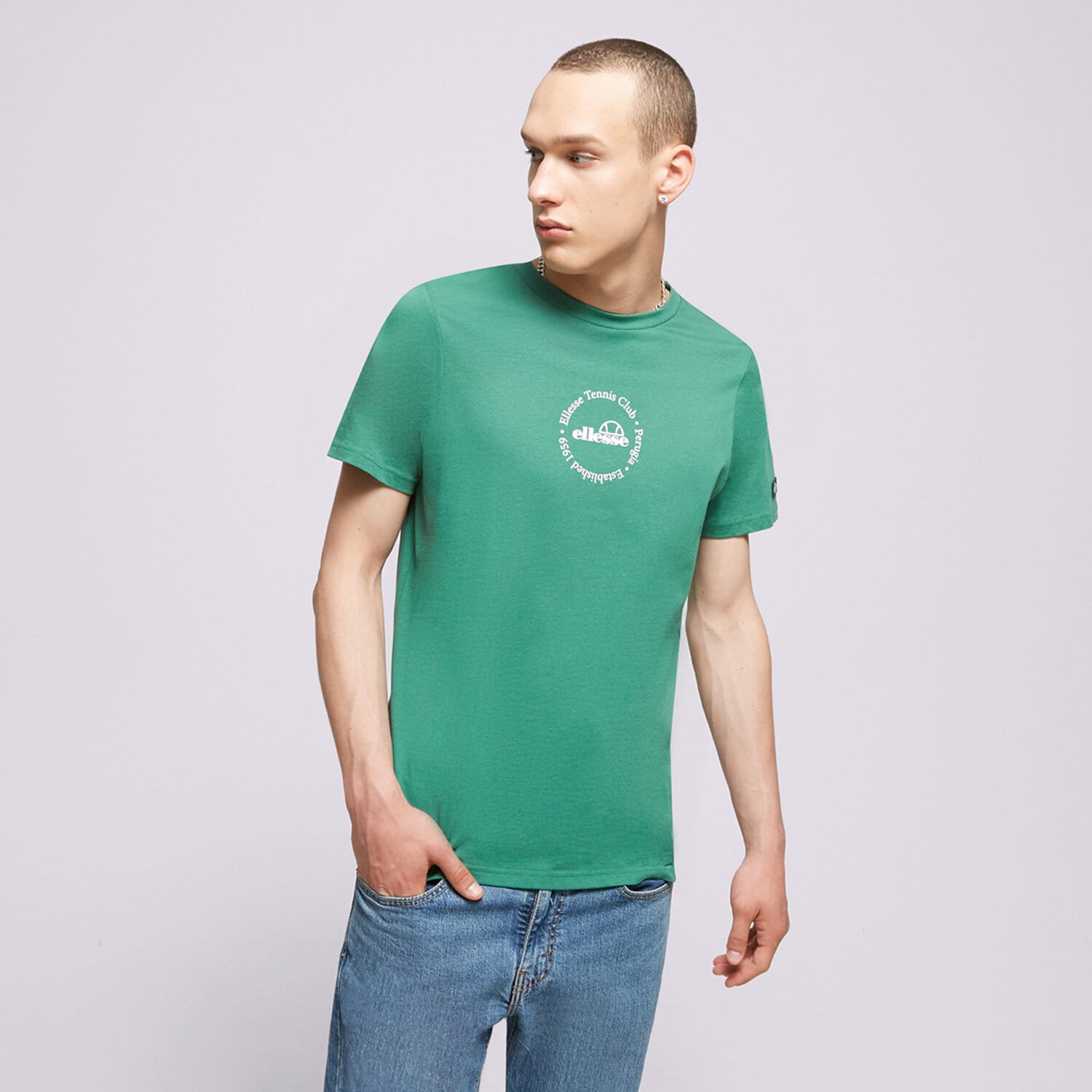 Koszulka, t-shirt damski ELLESSE T-SHIRT MELODI TEE GREEN SGR17618503 ZIELONY
