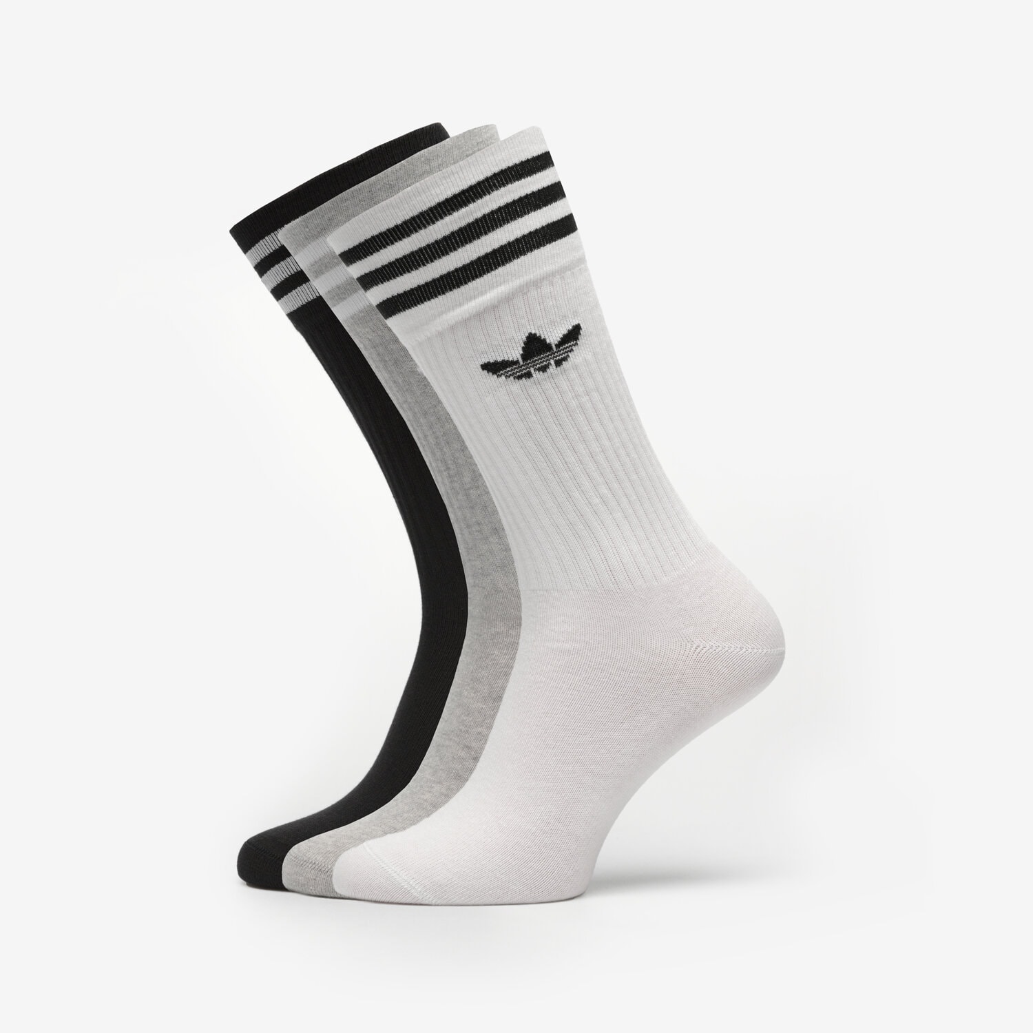 Skarpetki sportowe damskie ADIDAS SKARPETY 3-PACK SOLID SOCKS HIGH CREW HC9558 MULTICOLOR