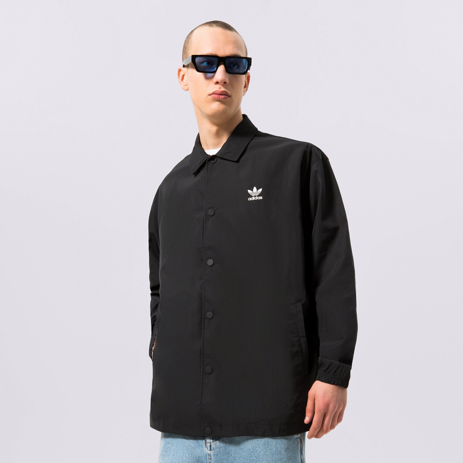 Kurtka wiosenna / jesienna męska ADIDAS KURTKA COACH JACKET IA6371 CZARNY