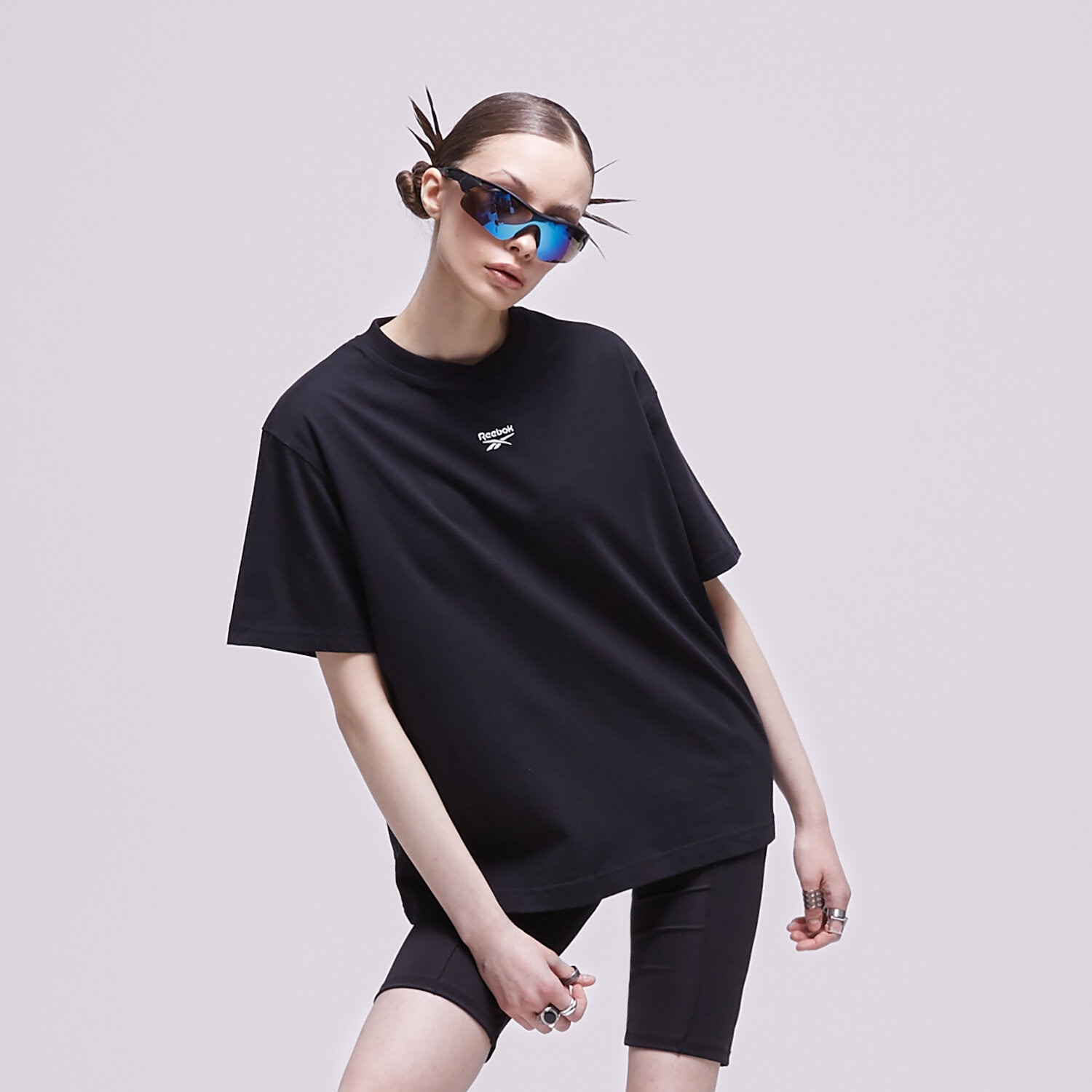 Koszulka, t-shirt damski REEBOK T-SHIRT CL AE RELAXED FIT TEE HS4722 CZARNY