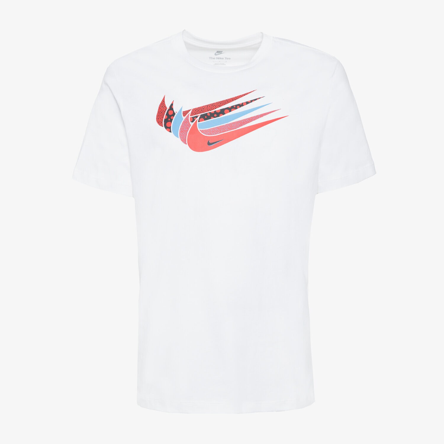 Koszulka, t-shirt sportowy męski NIKE T SHIRT SPORTSWEAR SWOOSH DN5243-100 BIAŁY