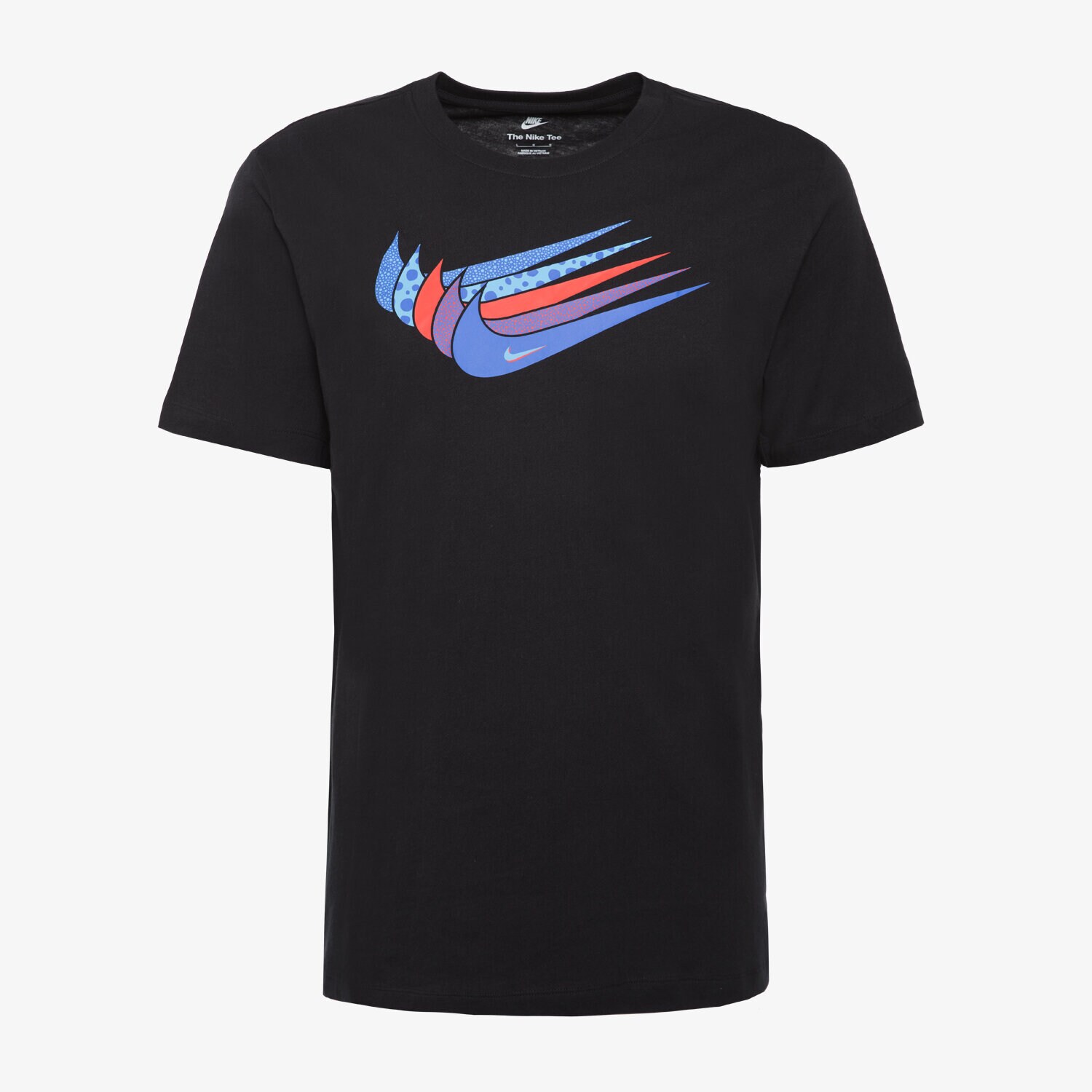 Koszulka, t-shirt sportowy męski NIKE T SHIRT SPORTSWEAR SWOOSH DN5243-010 CZARNY
