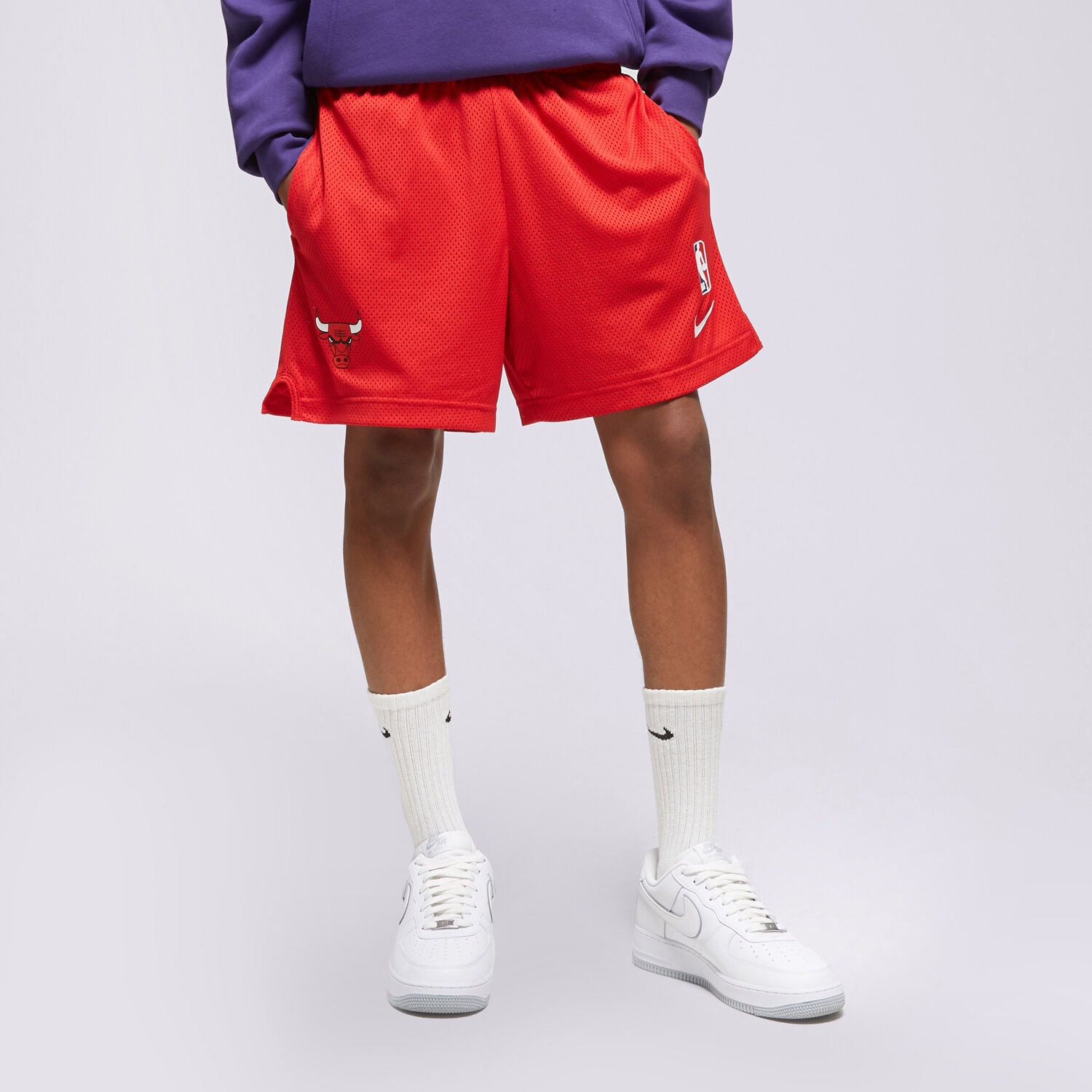 Krótkie spodenki, szorty męskie NIKE SZORTY CHI M NK PLAYER SHRT NBA DN8228-657 CZERWONY