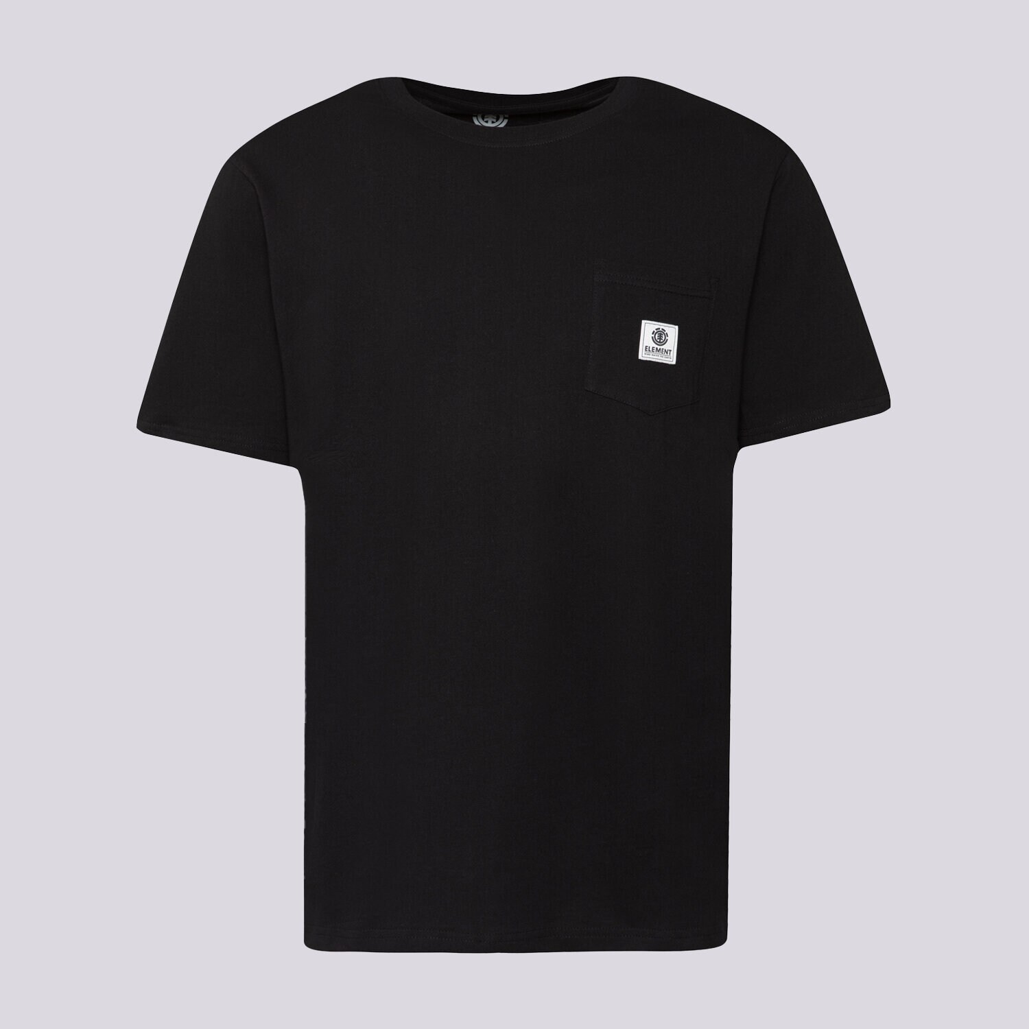 Koszulka, t-shirt sportowy męski ELEMENT T-SHIRT BASIC POCKET LABEL SS ELYKT00116FBK CZARNY