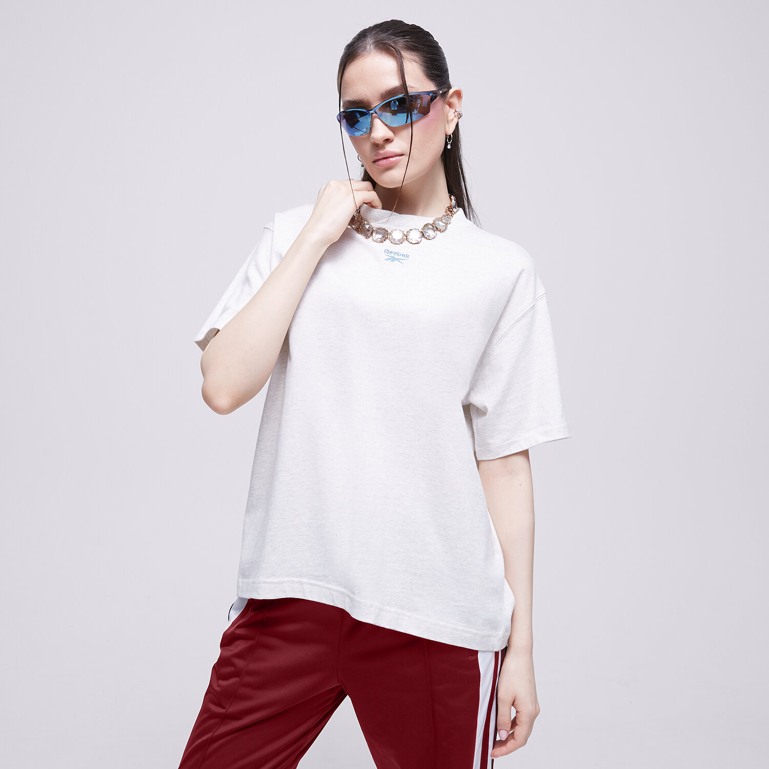 REEBOK T SHIRT CL AE RELAXED FIT TEE IC8092 BIA Y Damskie T