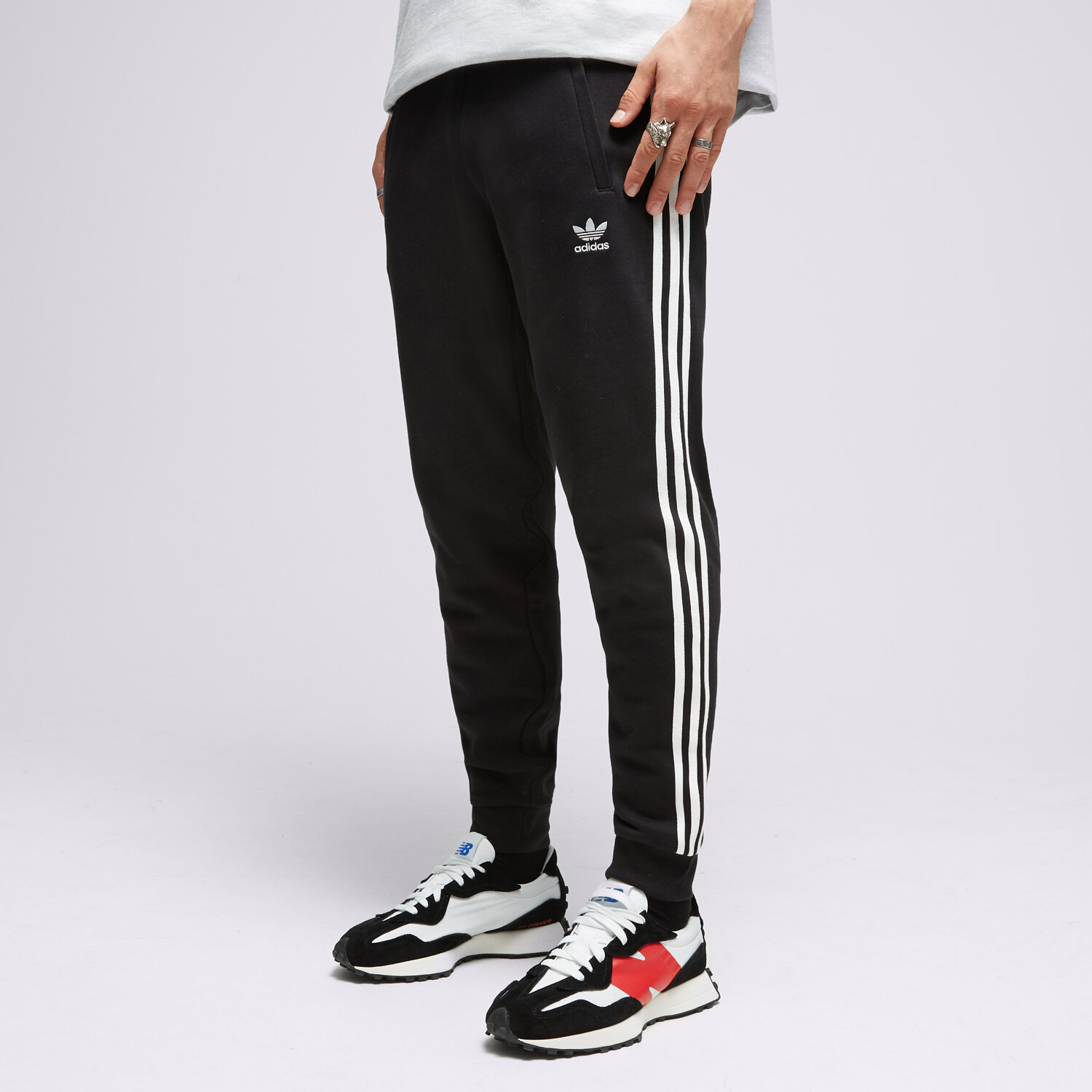 Spodnie sportowe męskie ADIDAS SPODNIE 3-STRIPES PANT IA4794 CZARNY