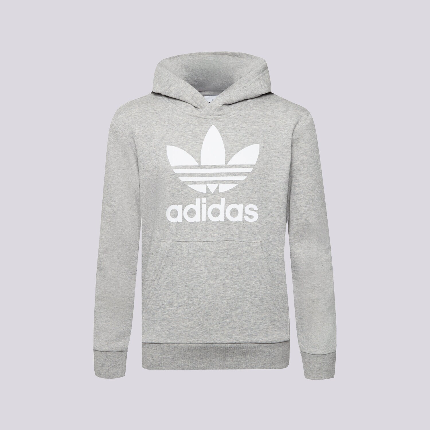 Sportowa bluza dziecięca ADIDAS BLUZA Z KAPTUREM TREFOIL HOODIE BOY GE1979 SZARY