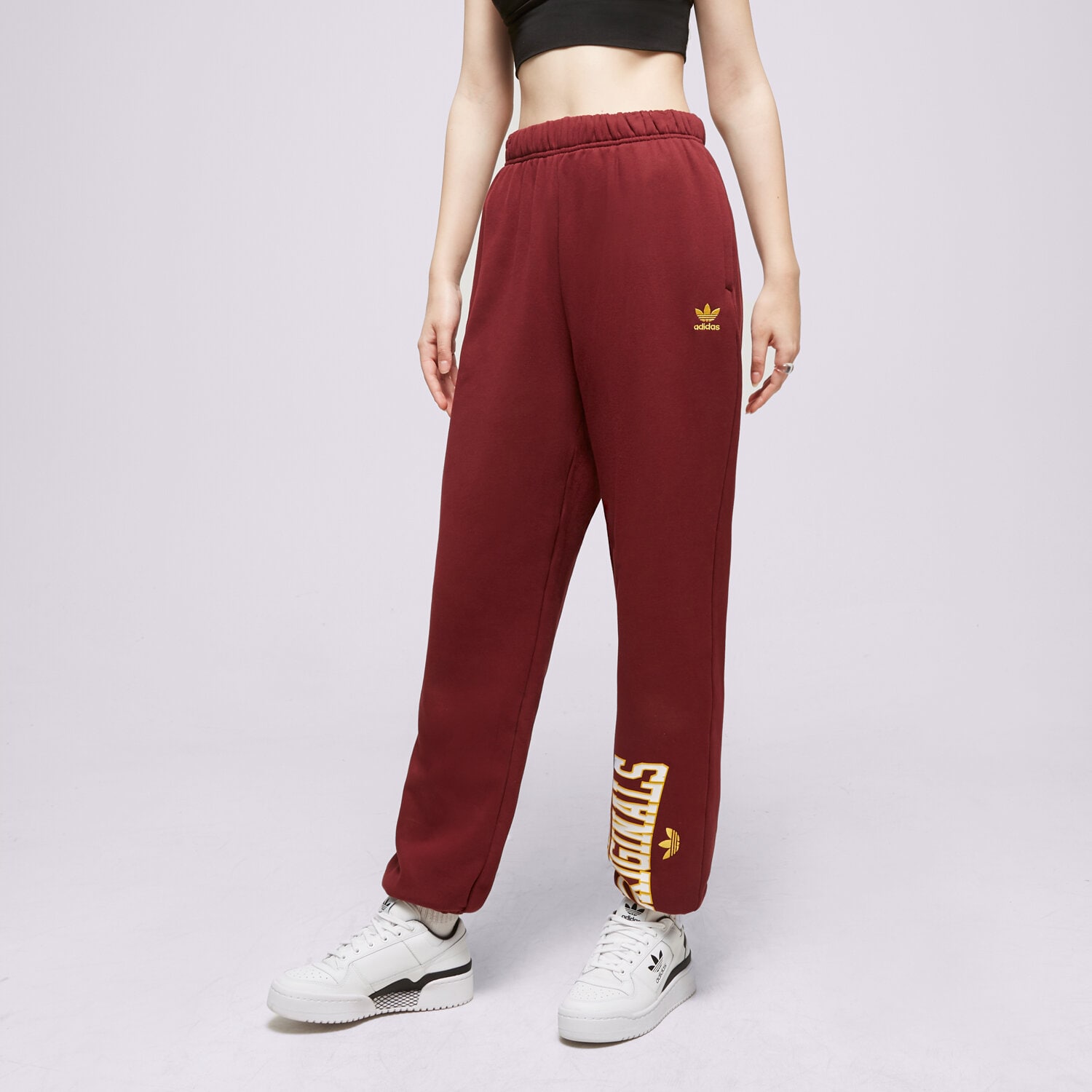 Spodnie sportowe damskie ADIDAS SPODNIE TRACK PANTS IC6035 BORDOWY
