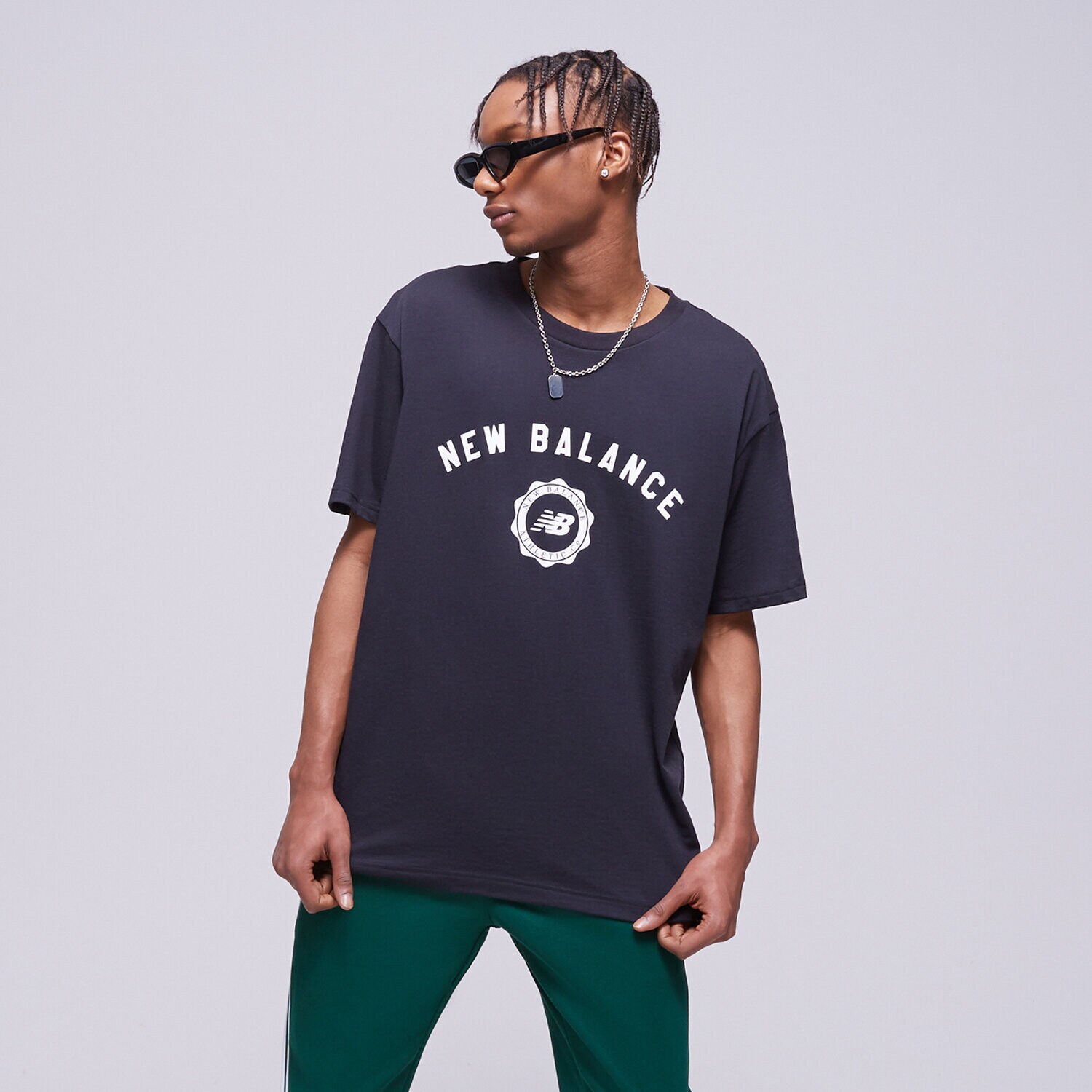Koszulka, t-shirt sportowy męski NEW BALANCE T-SHIRT NB SPORT SEASONAL TEE MT31904BK CZARNY
