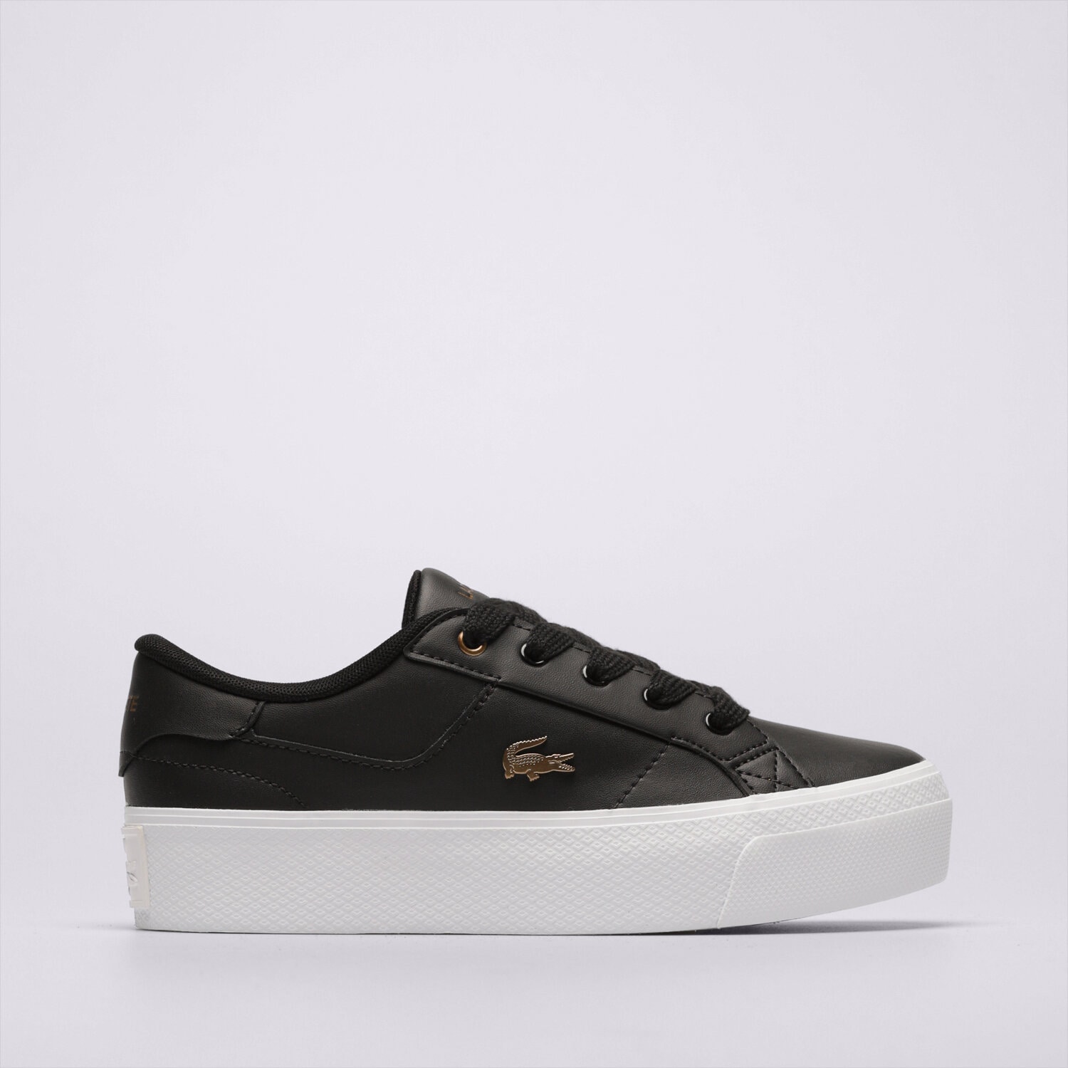 Damskie trampki, tenisówki LACOSTE ZIANE PLATFORM 123 1 CFA 745CFA0013312 CZARNY