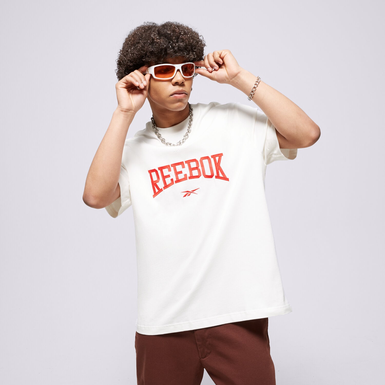 Koszulka, t-shirt sportowy męski REEBOK T-SHIRT CL VAR TEE HT8184 BIAŁY