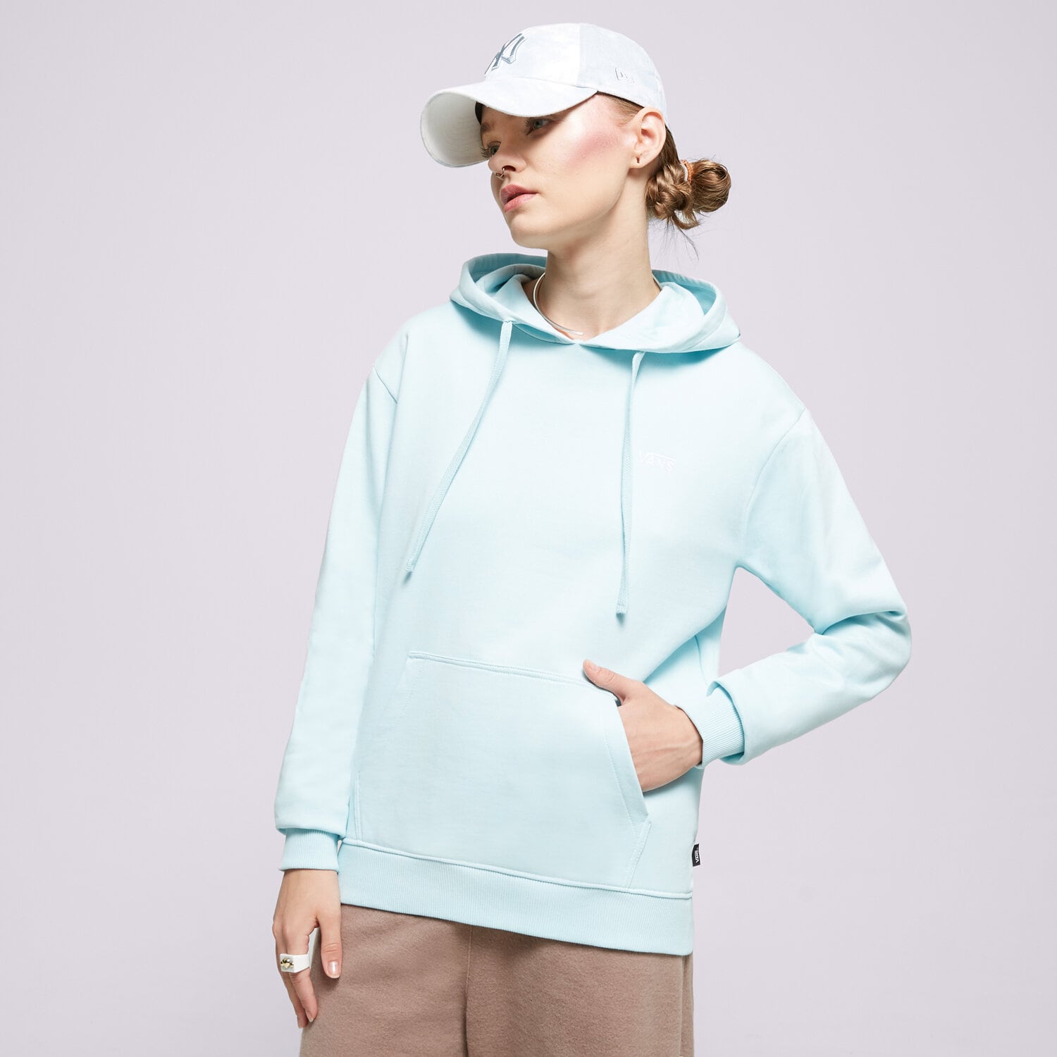Bluza damska VANS BLUZA Z KAPTUREM FLYING V BFF CREW  VN00046YG5O NIEBIESKI