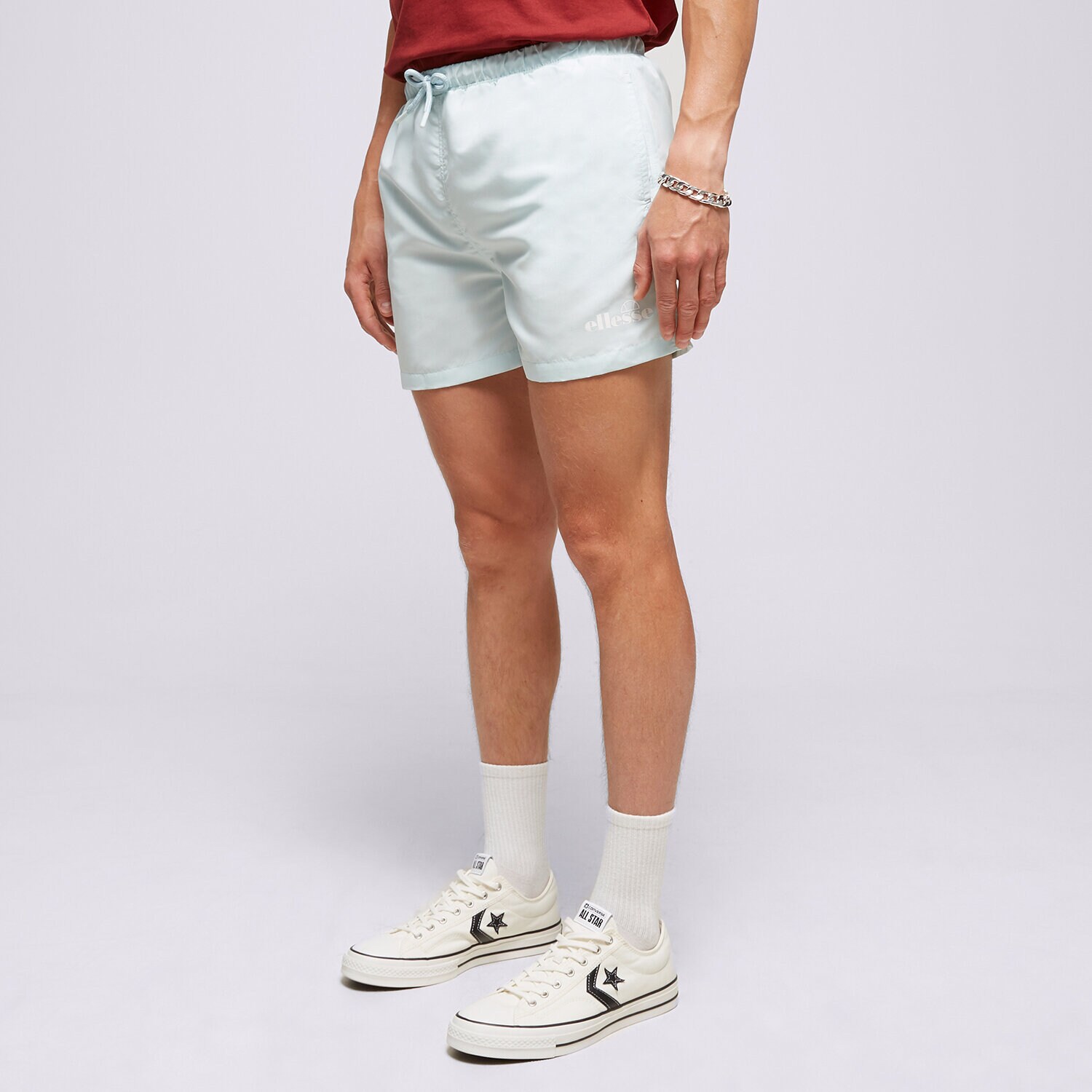 Krótkie spodenki, szorty męskie ELLESSE SZORTY LAMINA LIGHT BLUE SGR16468426 NIEBIESKI