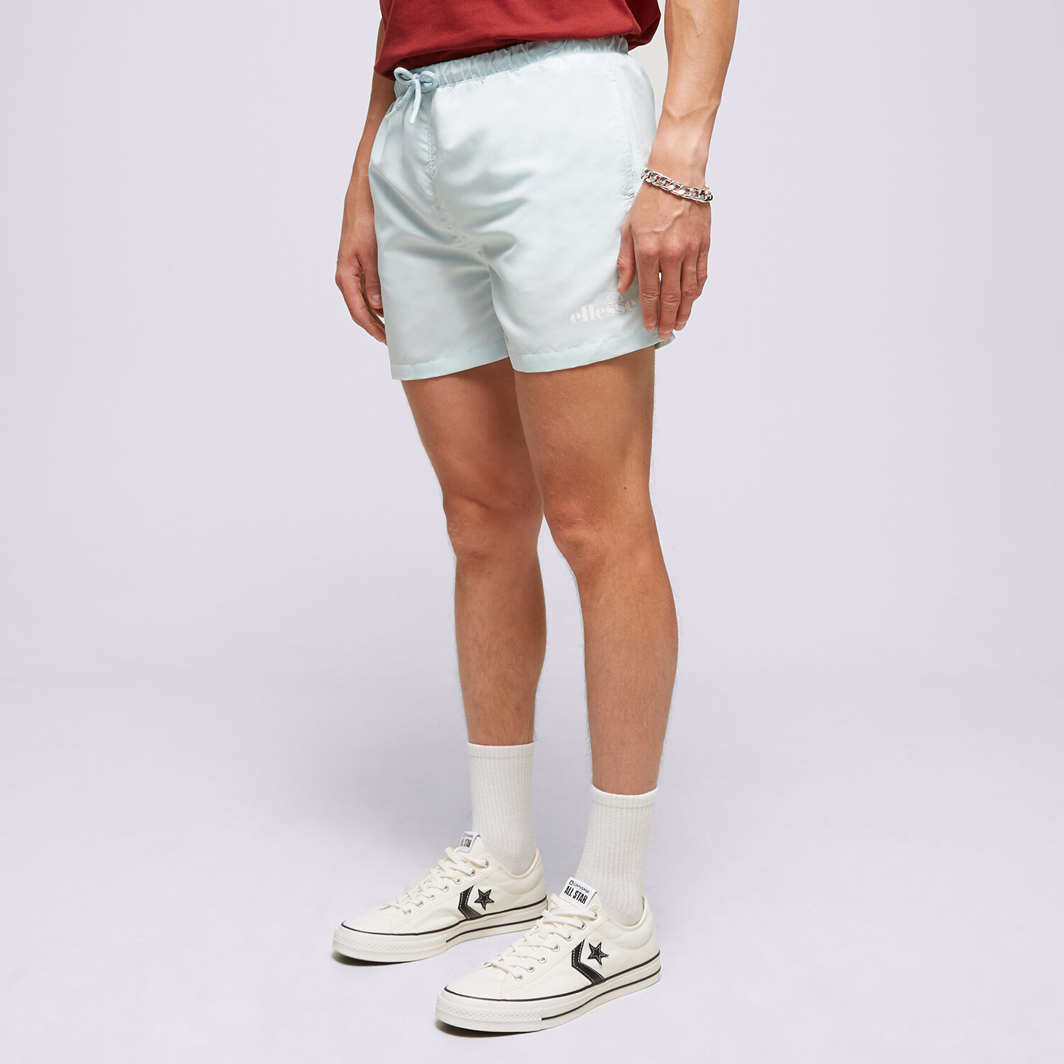 Krótkie spodenki, szorty męskie ELLESSE SZORTY LAMINA LIGHT BLUE SGR16468426 NIEBIESKI