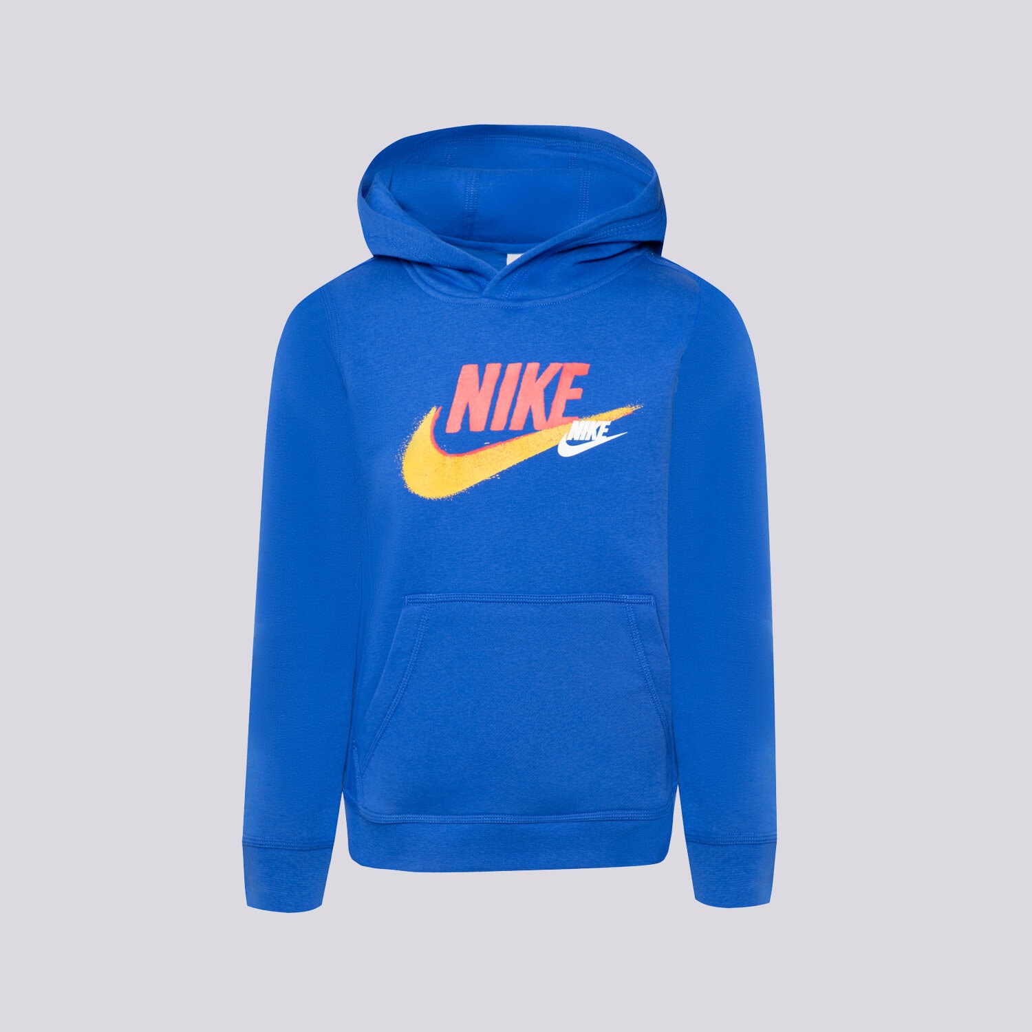 Sportowa bluza dziecięca NIKE BLUZA Z KAPTUREM B NSW SI FLC PO HOODIE FD1197-480 NIEBIESKI