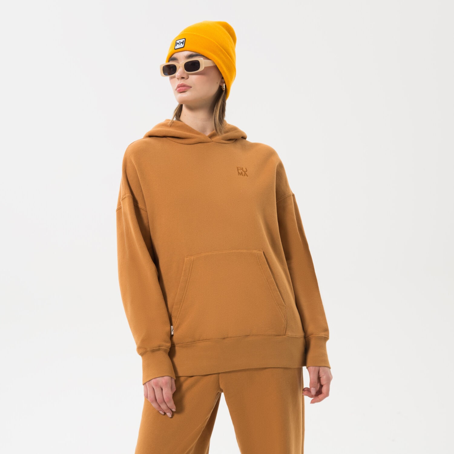 Bluza damska PUMA BLUZA Z KAPTUREM PUMA INFUSE OVERSIZED HOODIE 535643-74 ŻÓŁTY