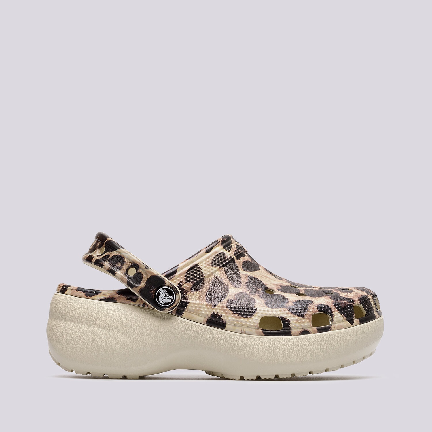 Klapki damskie CROCS PLATF ANIMAL REMIX 207844-BL BRĄZOWY