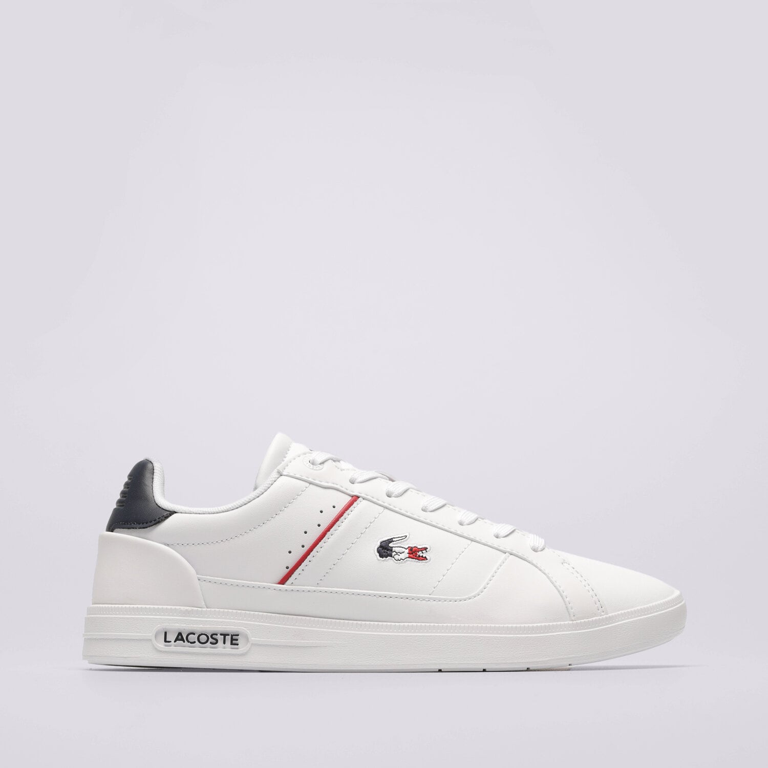 Buty sneakersy męskie LACOSTE EUROPA PRO TRI 123 1 SMA 745SMA0117407 BIAŁY
