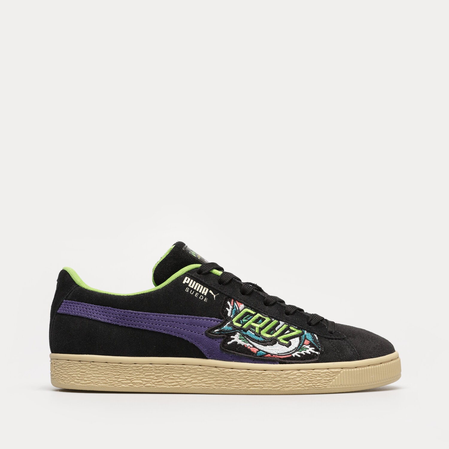 Buty sneakersy męskie PUMA SUEDE SANTA CRUZ 381905-01 CZARNY